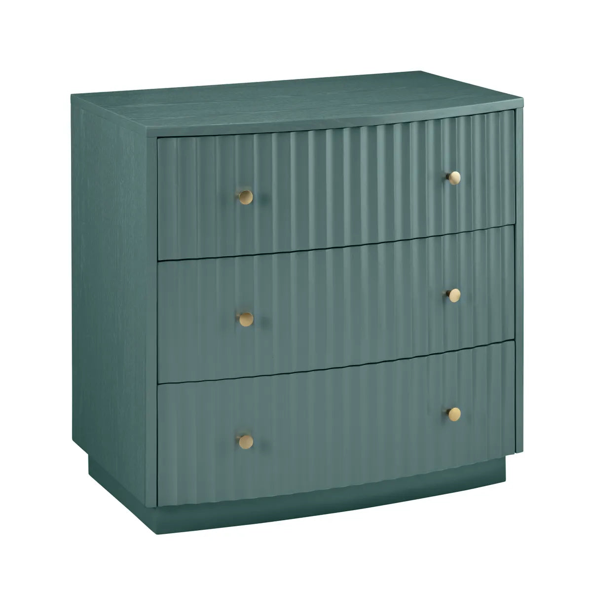 Crestview Collection Percy Teal Three- Drawer Chest - Image 1