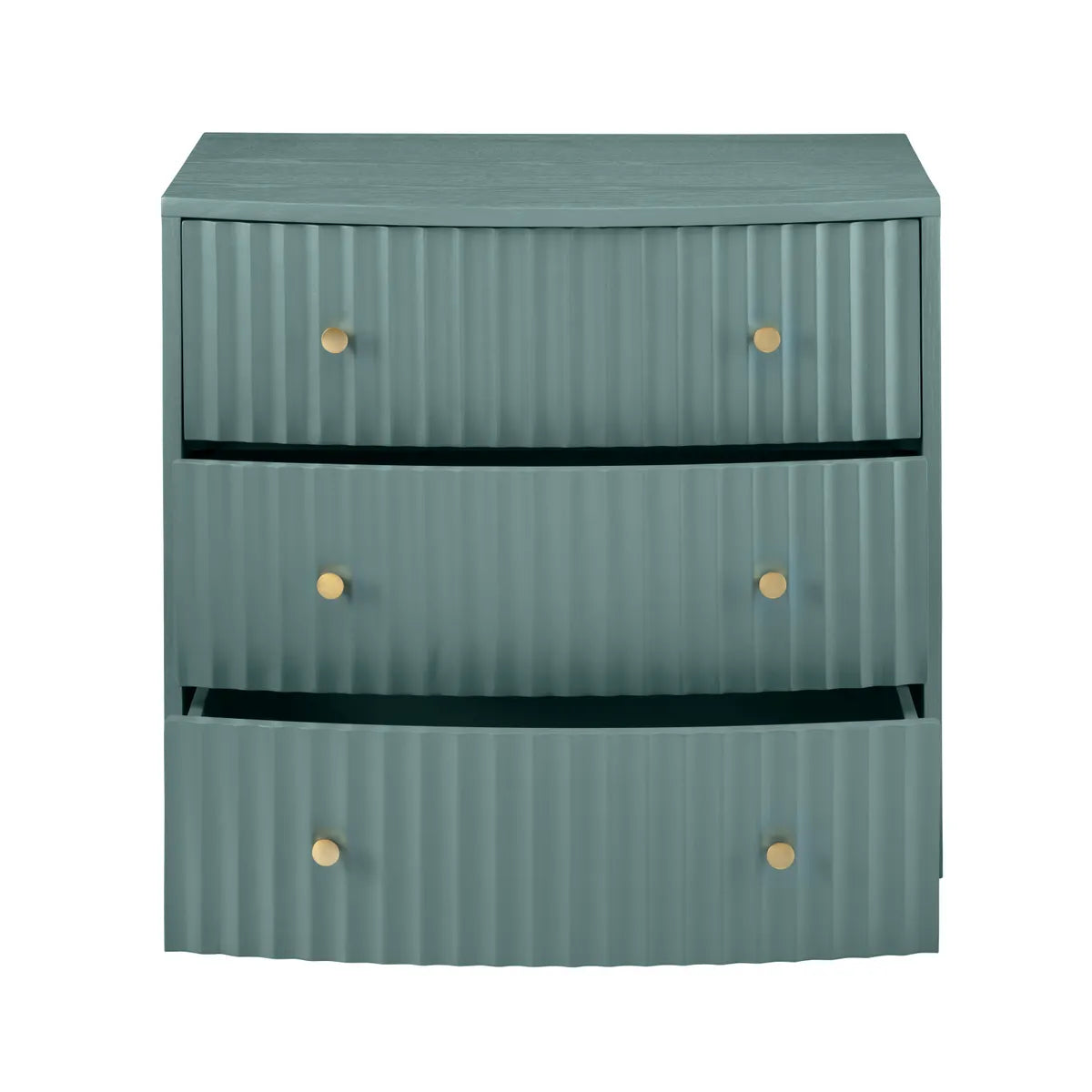 Crestview Collection Percy Teal Three- Drawer Chest - Image 3