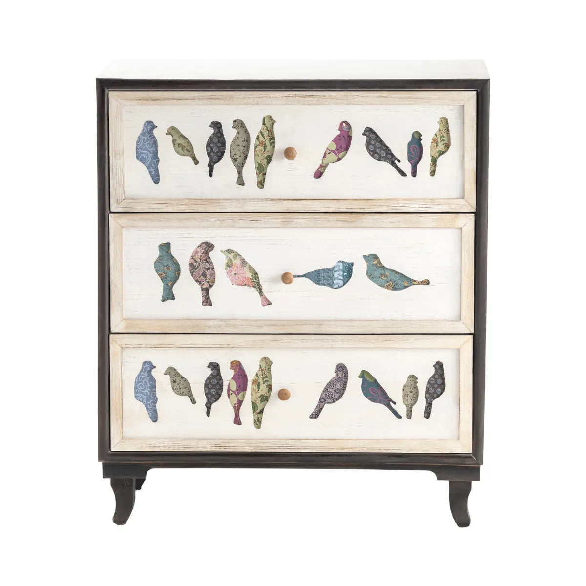 Crestview Collection Birds On A Wire Three- Drawer Chest - Image 2