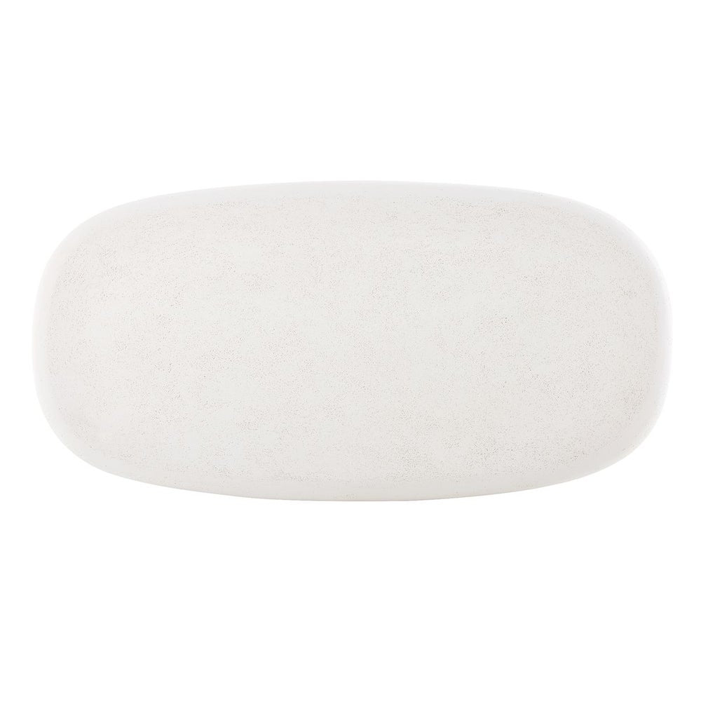 Uttermost Leyton Warm White Concrete Coffee Table ~ Indoor And Outdoor Use - Image 2