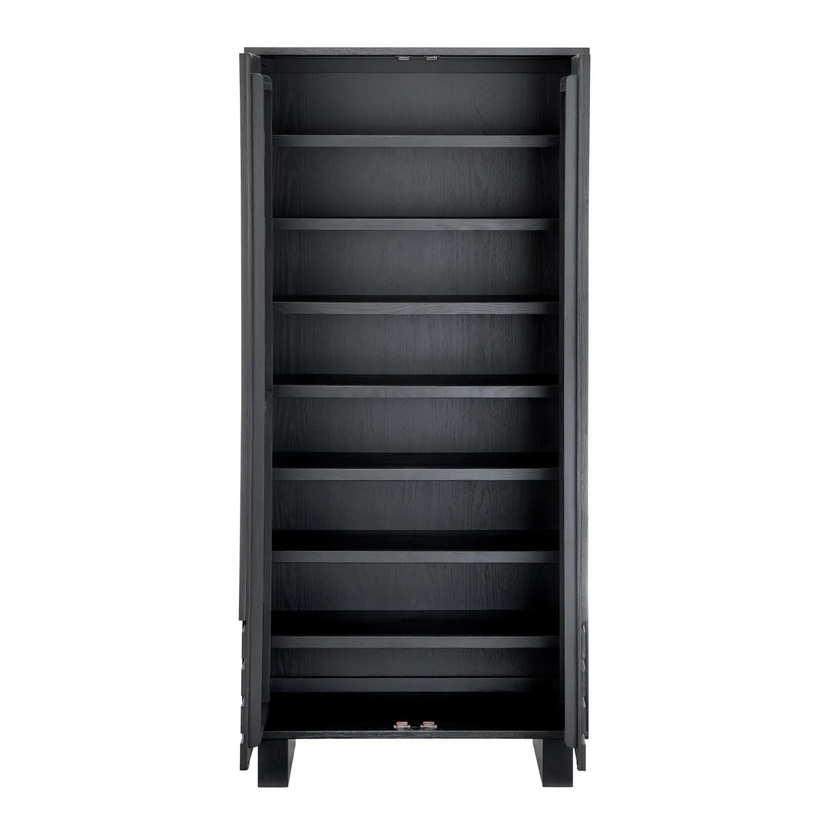 Crestview Collection Dylan Stained Black Shoe Cabinet - Image 3