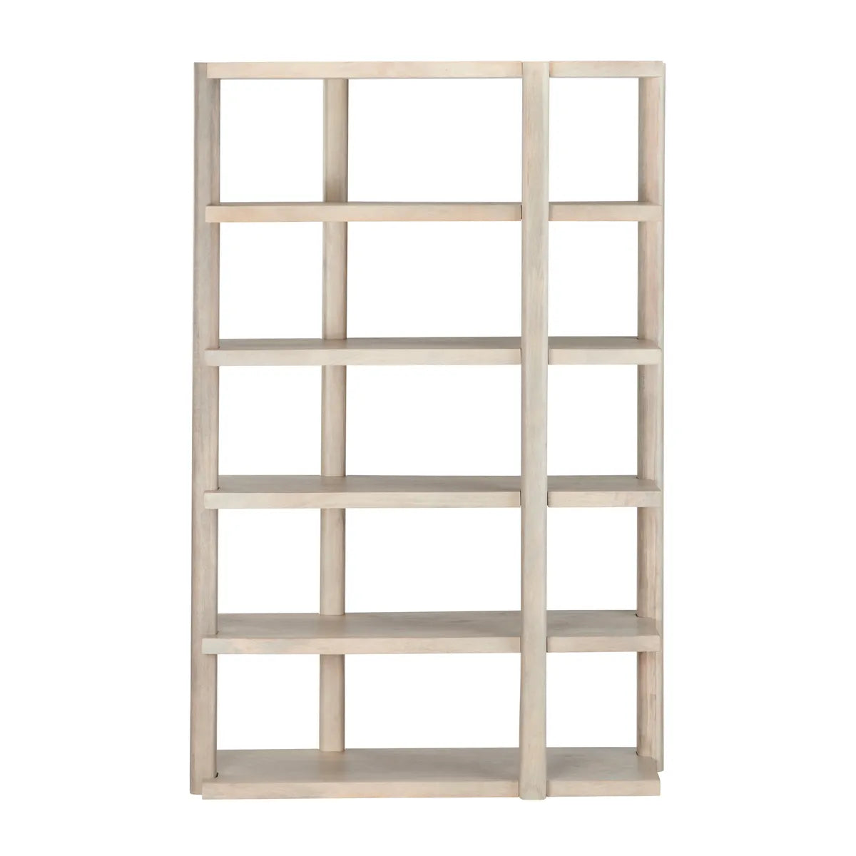 Crestview Collection Linea Natural Stained Wooden Etagere - Image 2
