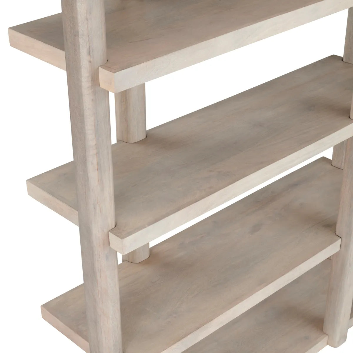 Crestview Collection Linea Natural Stained Wooden Etagere - Image 3