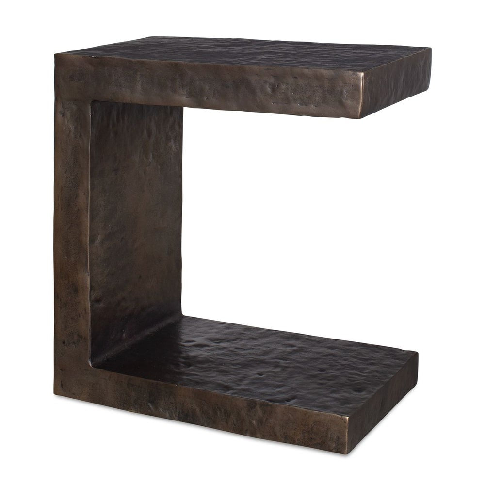 Uttermost Obra Dark Bronze Outdoor Side Table - Image 1