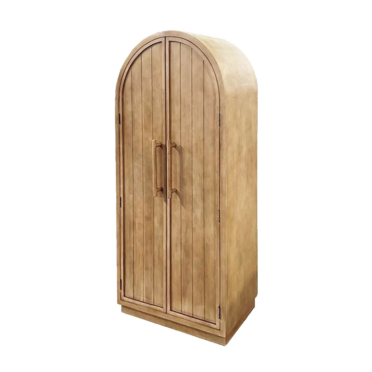 Crestview Collection Serafina Natural Stained Wood Tall Cabinet - Image 2
