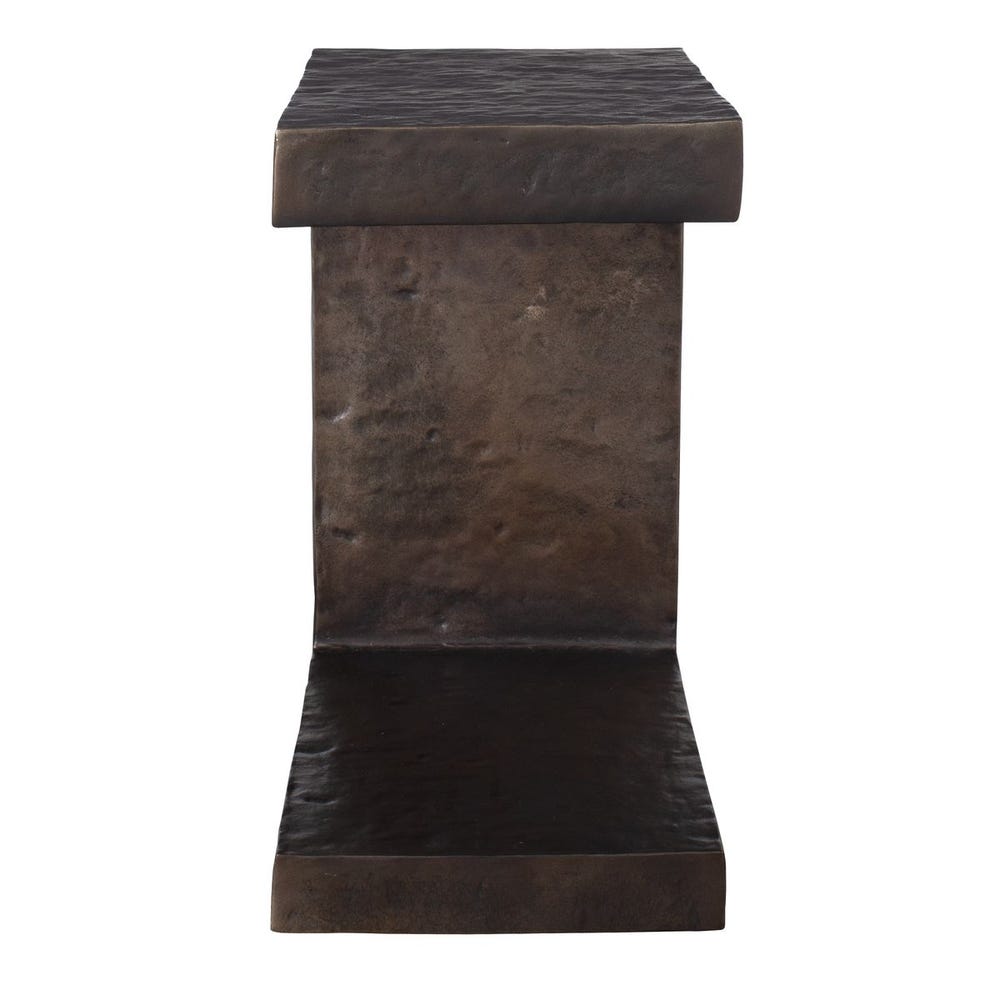 Uttermost Obra Dark Bronze Outdoor Side Table - Image 2