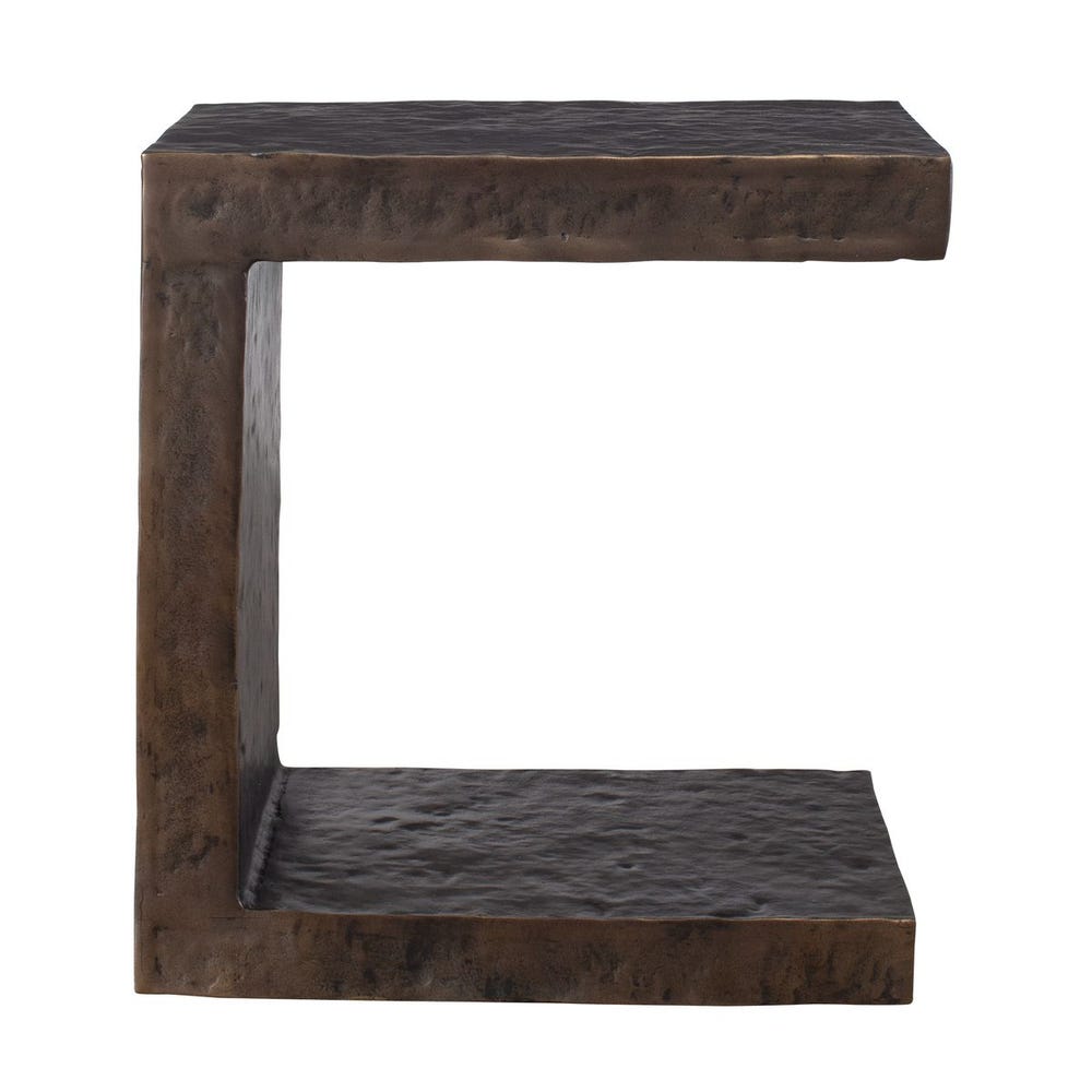 Uttermost Obra Dark Bronze Outdoor Side Table - Image 3