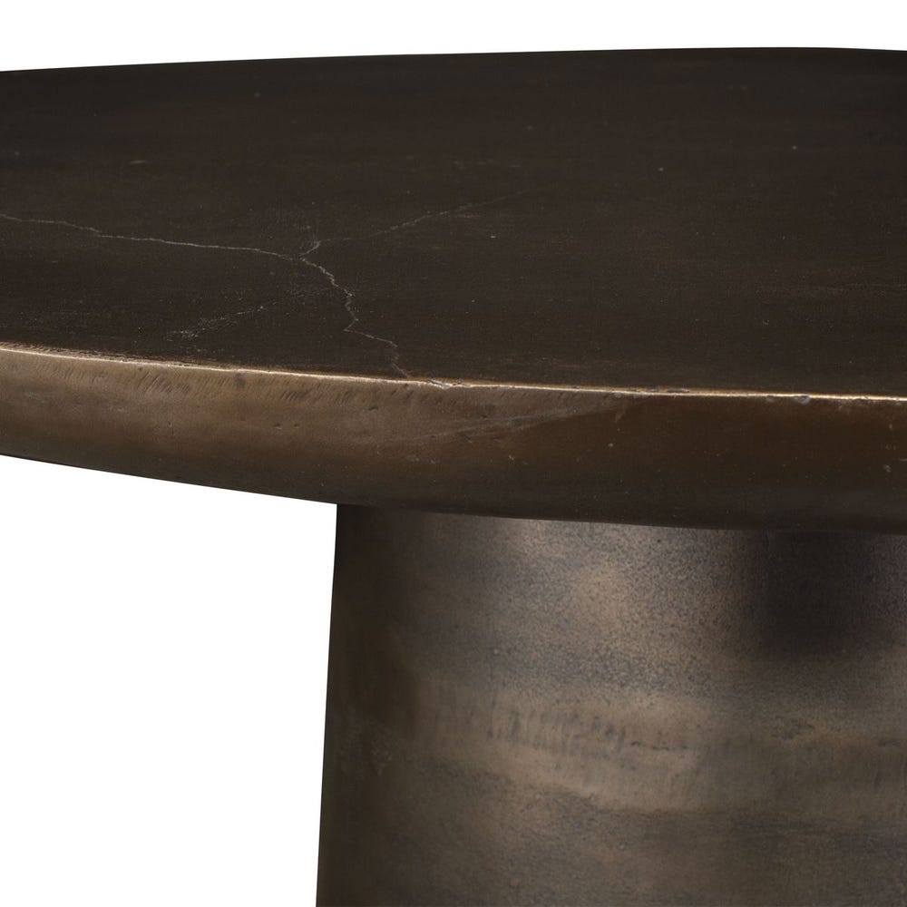 Uttermost Madrone Golden Dark Bronze Dining Table ~ Indoor And Outdoor Use - Image 3