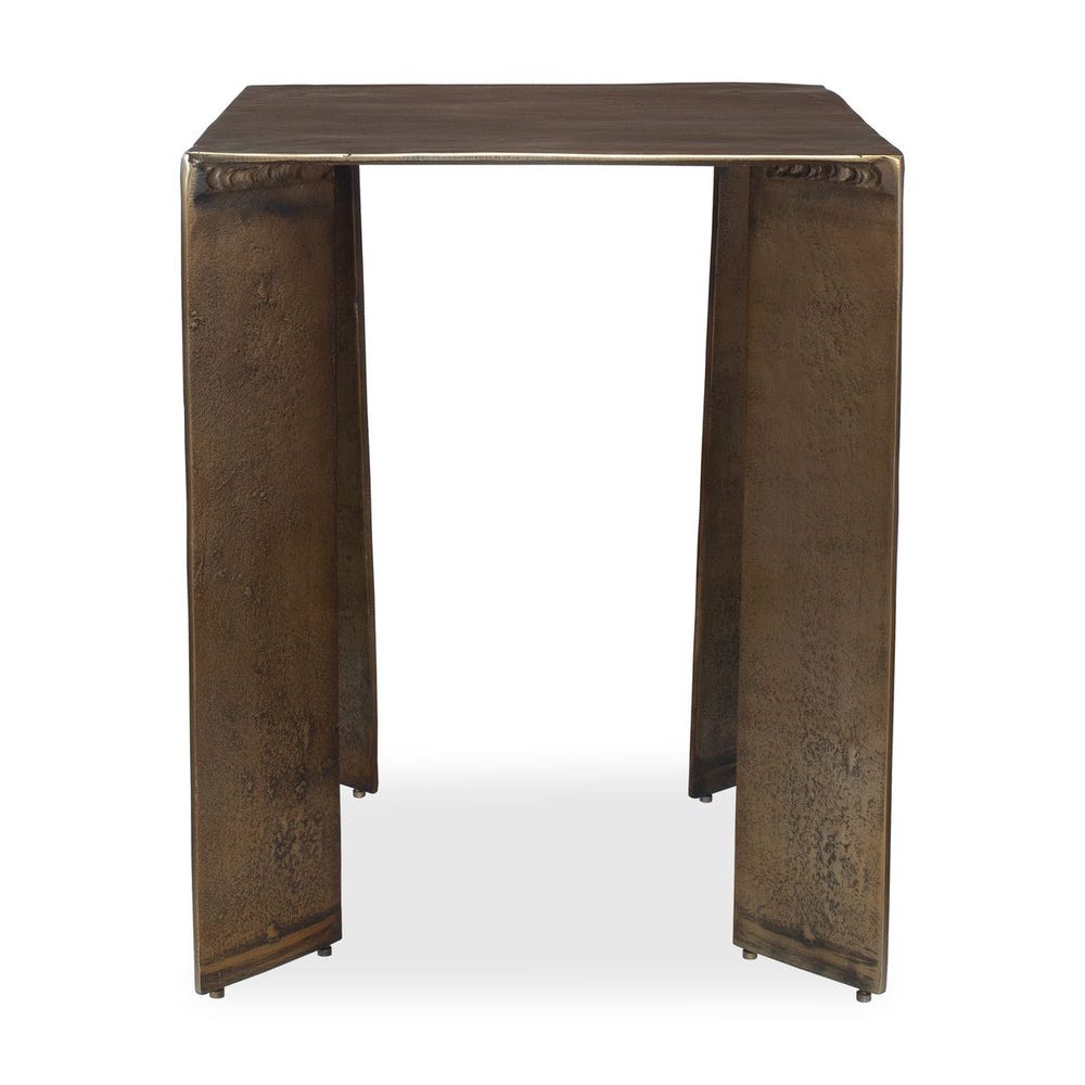 Uttermost Reade Antique Brass Accent Table ~ Indoor And Outdoor Use - Image 1
