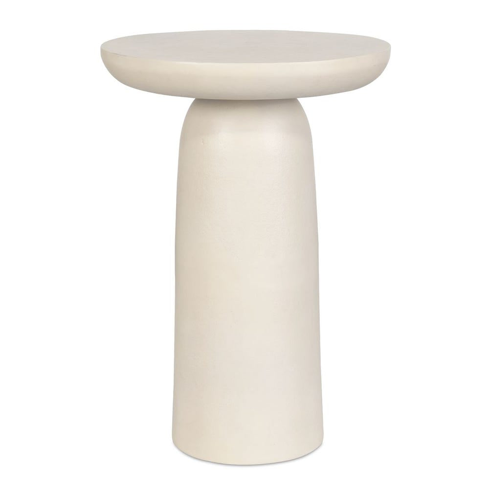 Uttermost Joppa Warm White Accent Table ~ Indoor And Outdoor Use - Image 1