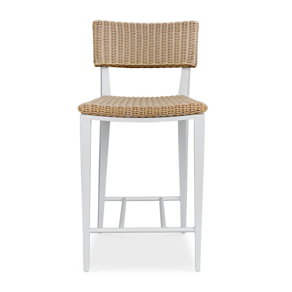 Uttermost Calbas Honey All Weather Wicker Outdoor Counter Stool - Image 1