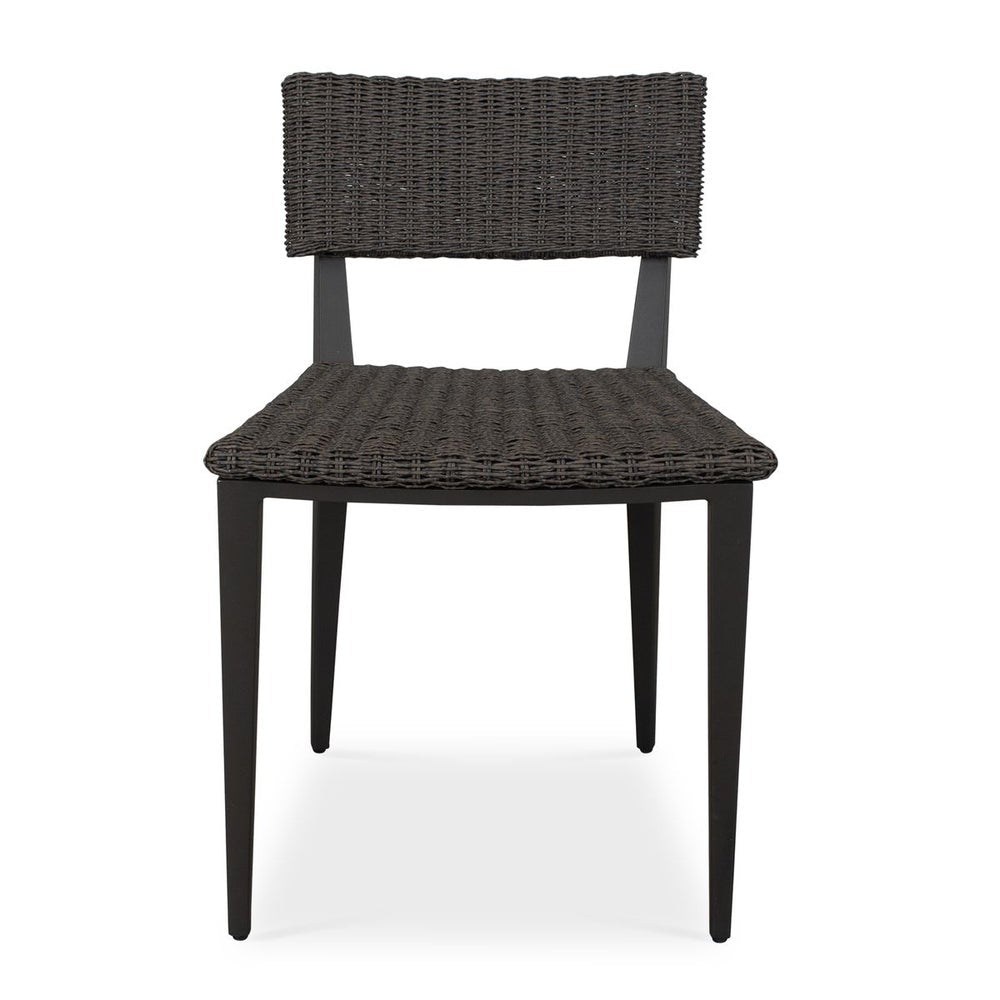Uttermost Calbas Mocha All Weather Wicker Outdoor Dining Chair - Image 1