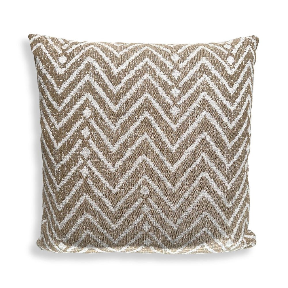 Uttermost Argo Cream Tribal Geometric Sunbrella Fabric Outdoor Pillow ~ 20 x 20 - Image 1