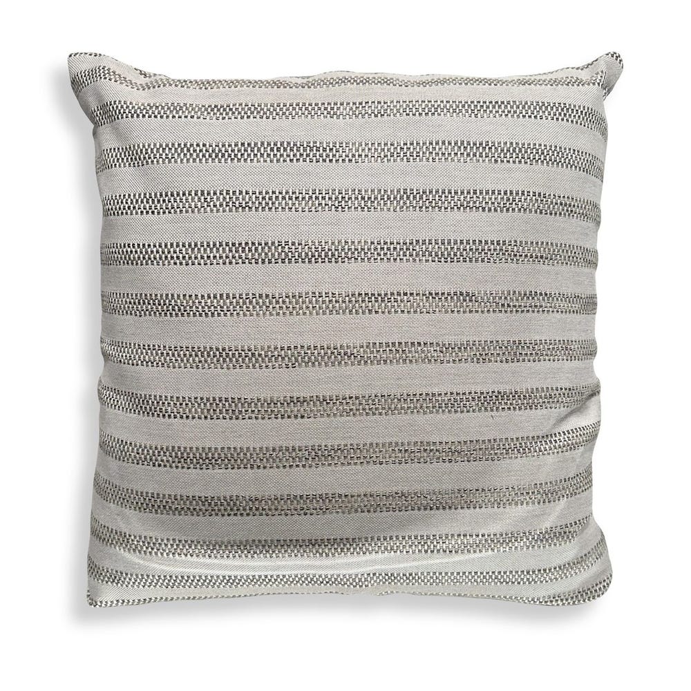 Uttermost Basket Stripe Sunbrella Fabric Outdoor Pillow ~ 20 x 20 - Image 1