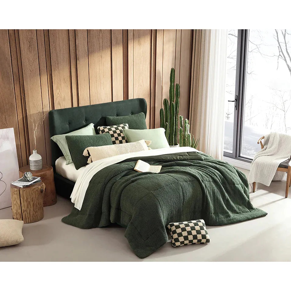 Sunday Citizen Moss Snug Pillow Sham Set Standard Shams Set of 2 27x20 Covers - Image 3