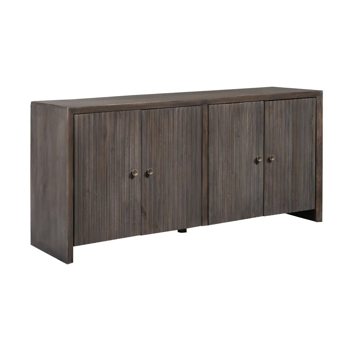 Crestview Collection Elston Stained Brown 4- Door Sideboard - Image 1