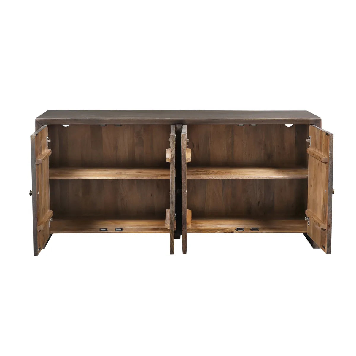 Crestview Collection Elston Stained Brown 4- Door Sideboard - Image 3