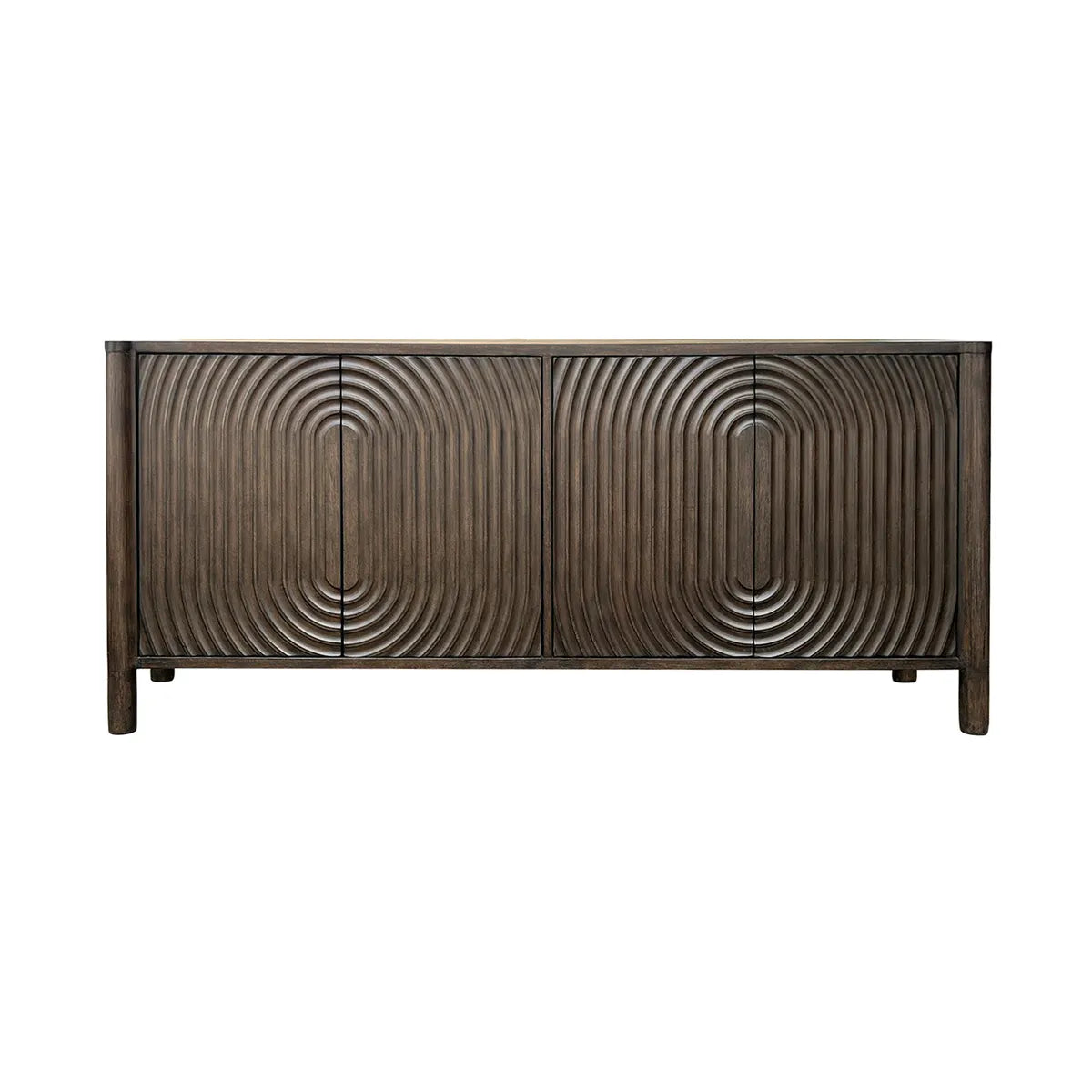 Crestview Collection Margaux Brown 4- Door Sideboard - Image 1