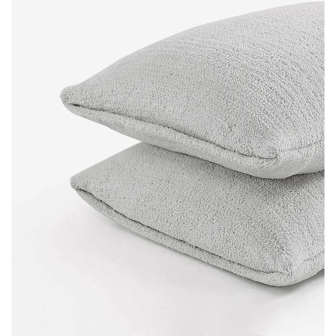 Sunday Citizen Cloud Gray Snug Pillow Sham Set Standard Shams Set of 2 27x20 Covers - Image 3