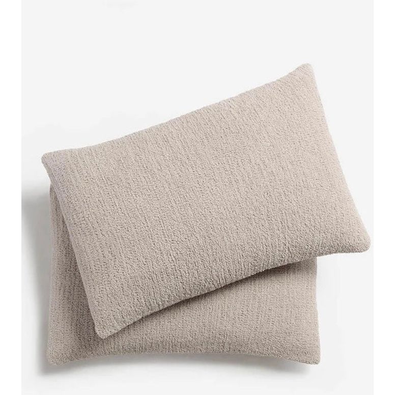 Sunday Citizen Taupe Snug Pillow Sham Set Standard Shams Set of 2 27x20 Covers - Image 1