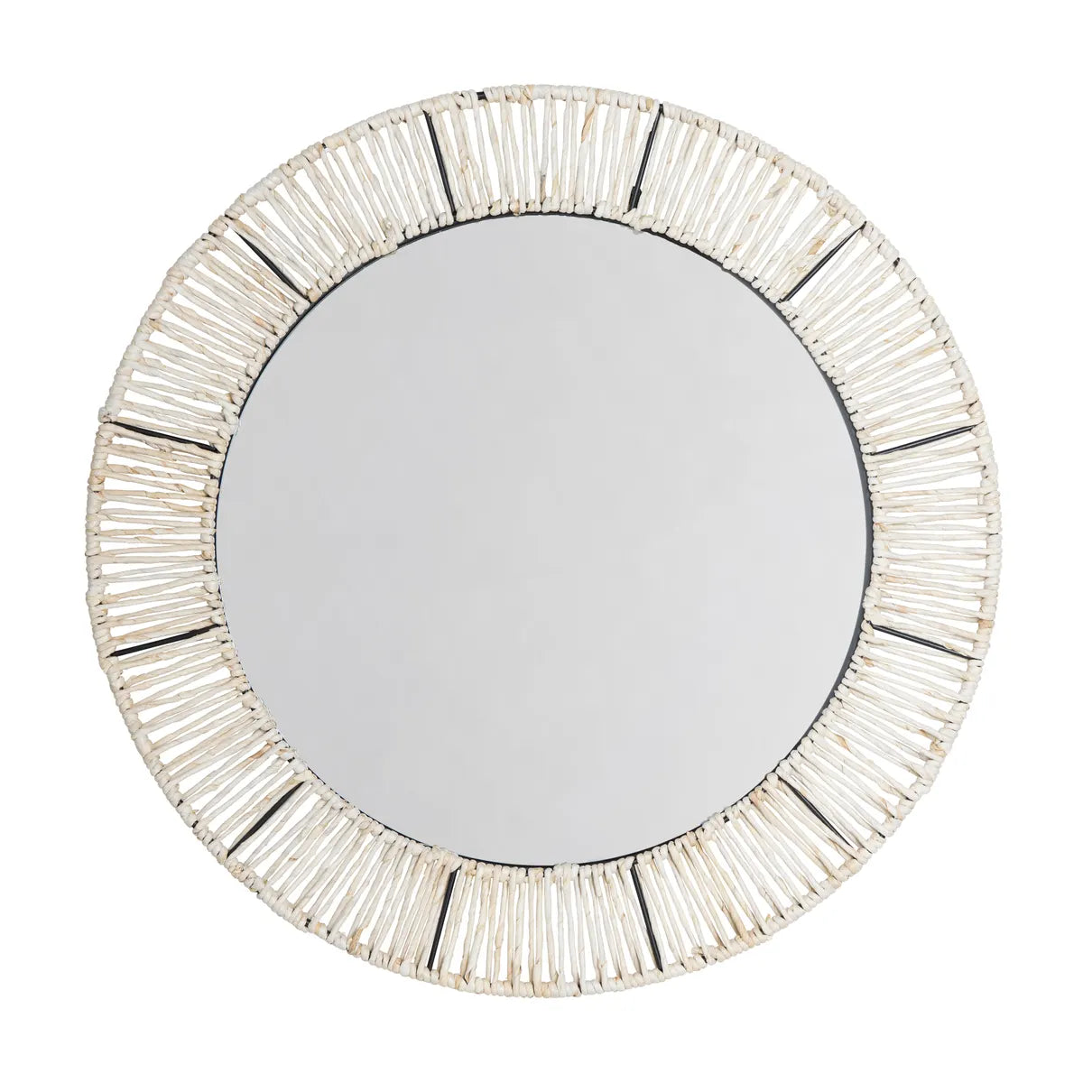 Crestview Collection Jocelyn Jute Woven Mirror - Image 1