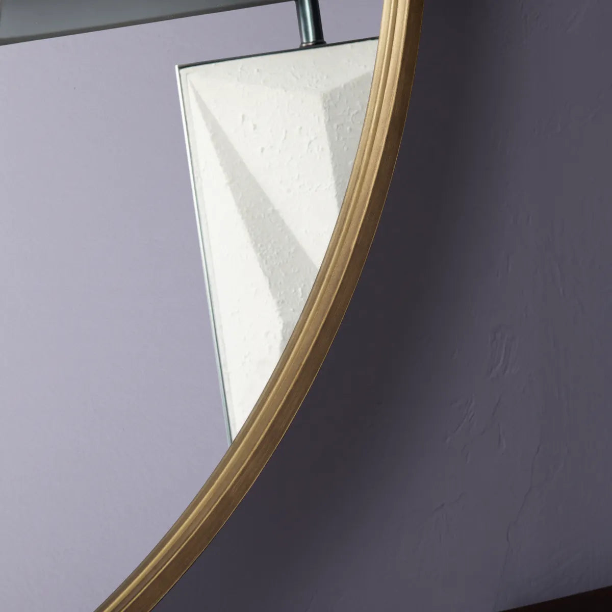 Crestview Collection Napa Round Gold Framed Mirror - Image 3