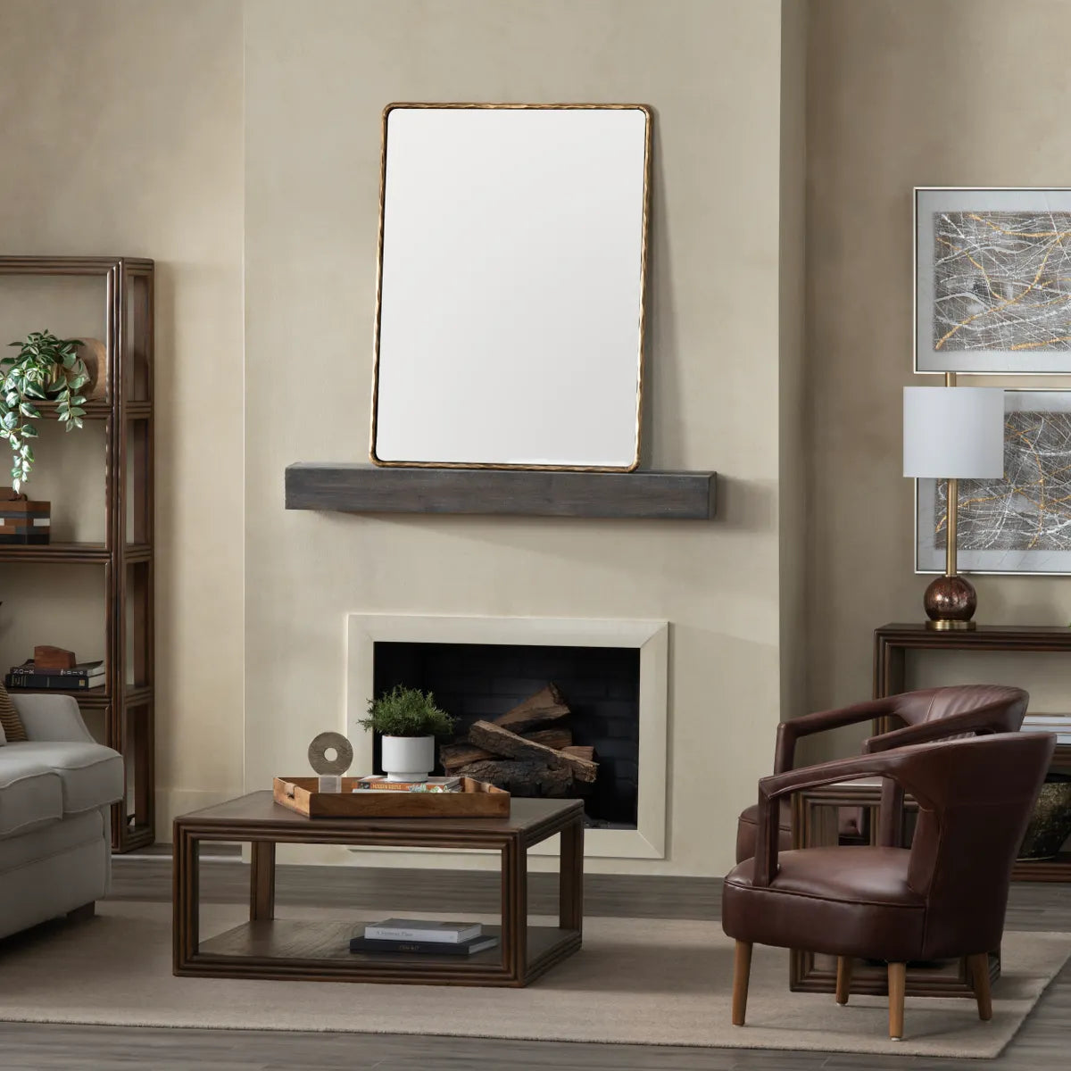 Crestview Collection Sully Glistening Gold Mirror - Image 2