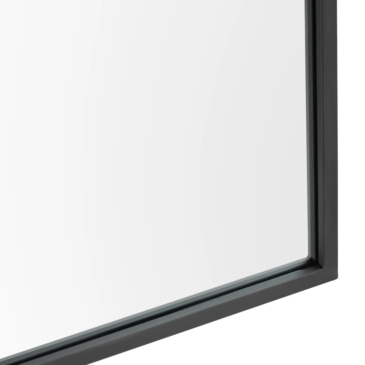 Crestview Collection Pierson 1 Matte Black Arch Mirror - Image 3