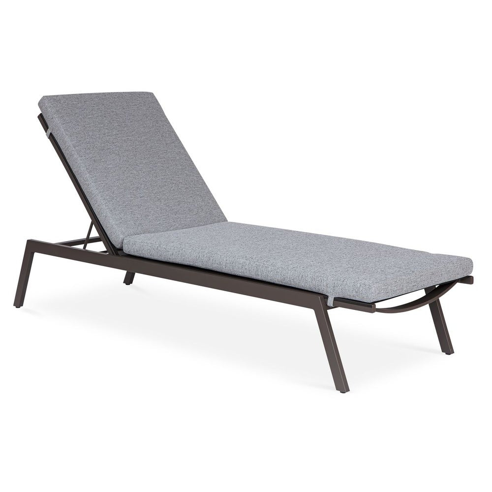 Uttermost Bea Outdoor Pool Chaise With Charcoal Gray Cushion - Image 2