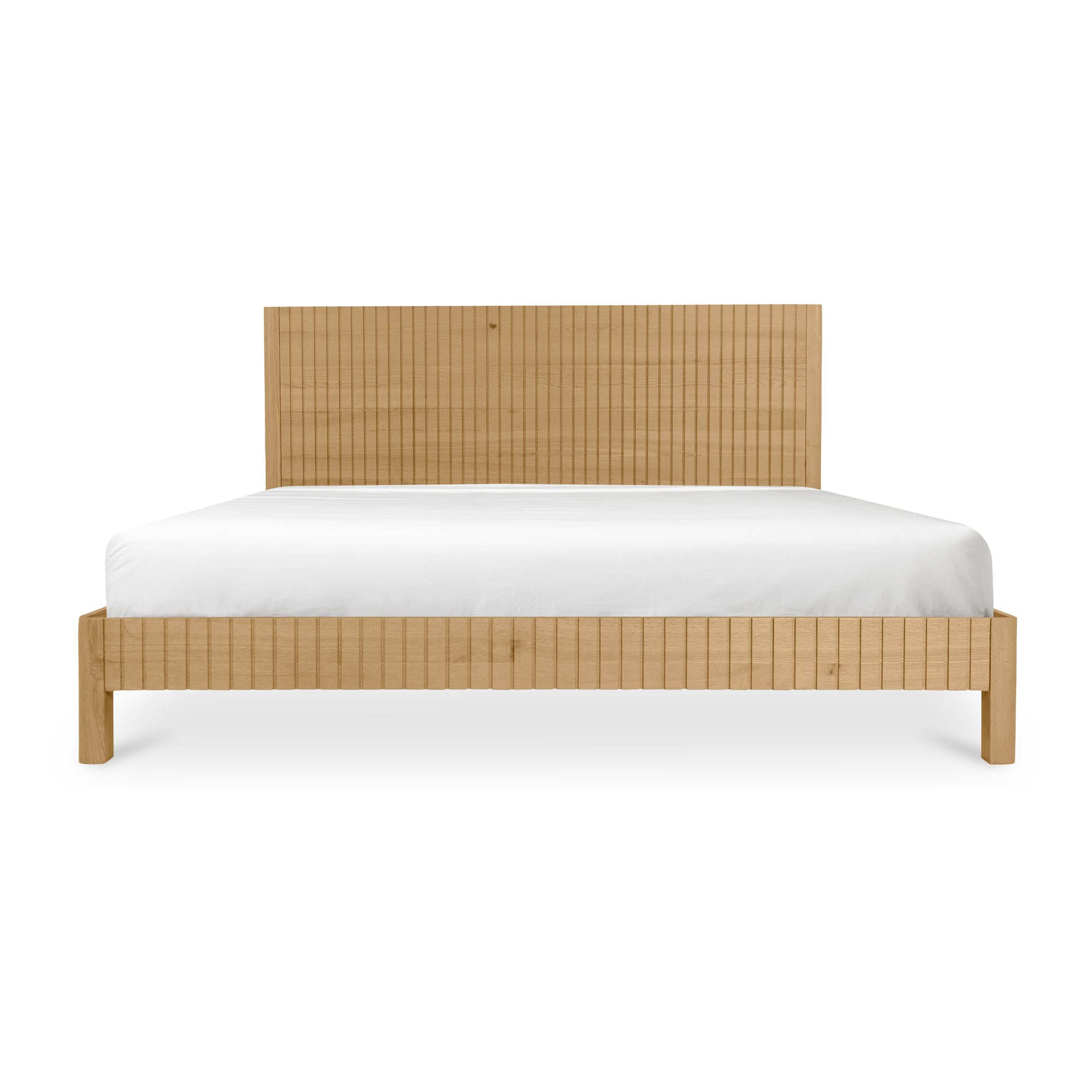 Moe's Home Collection Povera Natural Oak King Bed - Image 1