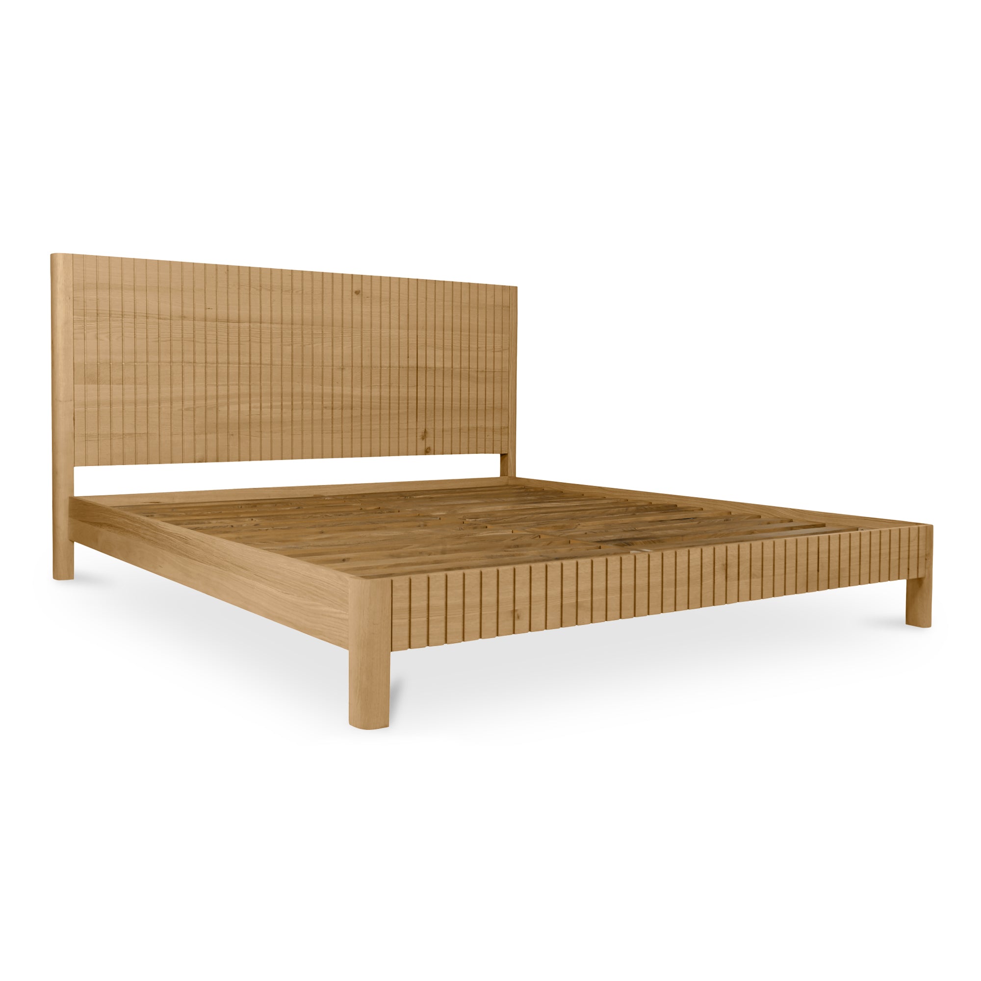 Moe's Home Collection Povera Natural Oak King Bed - Image 3