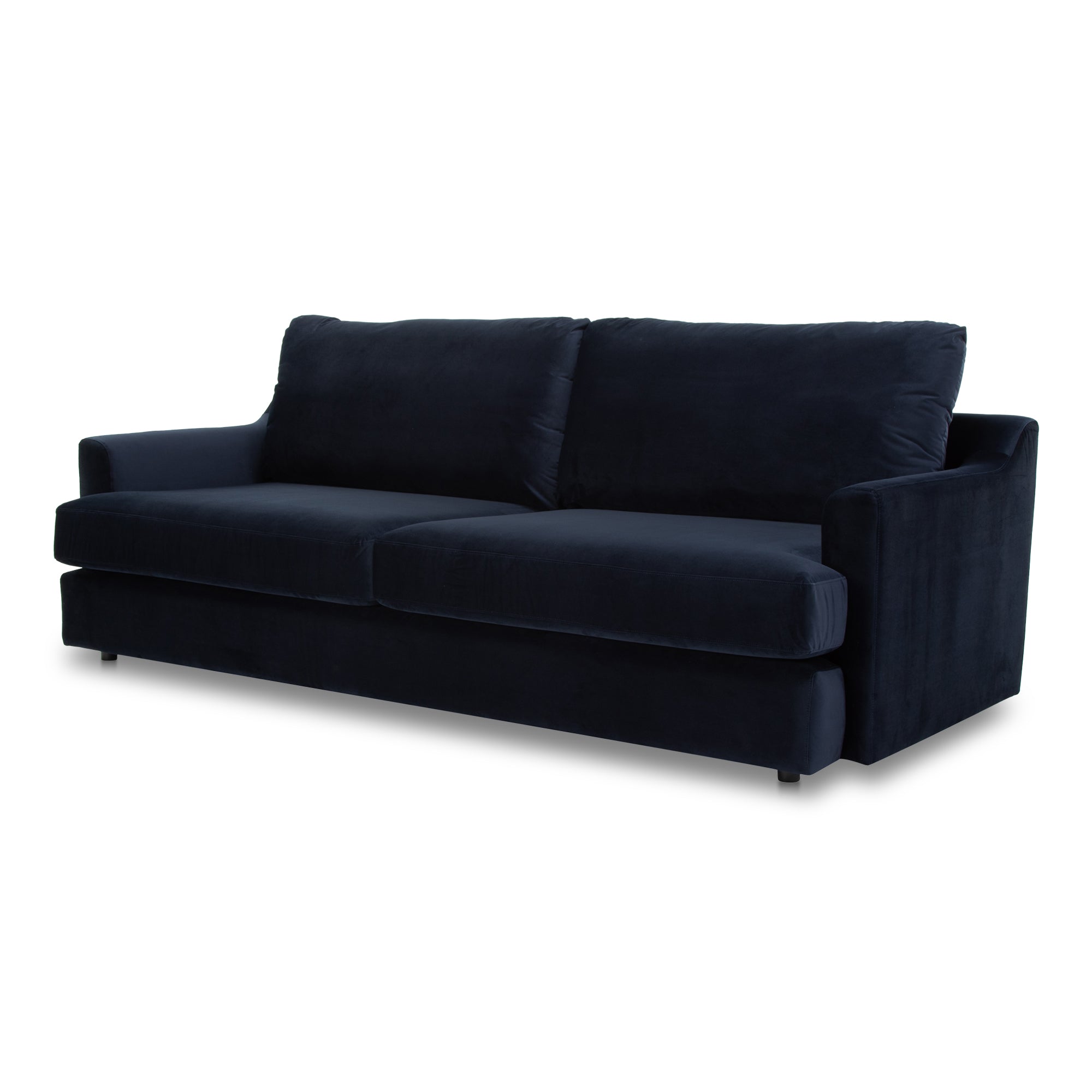Moe's Home Collection Alvin Nightfall Blue Sofa - Image 3
