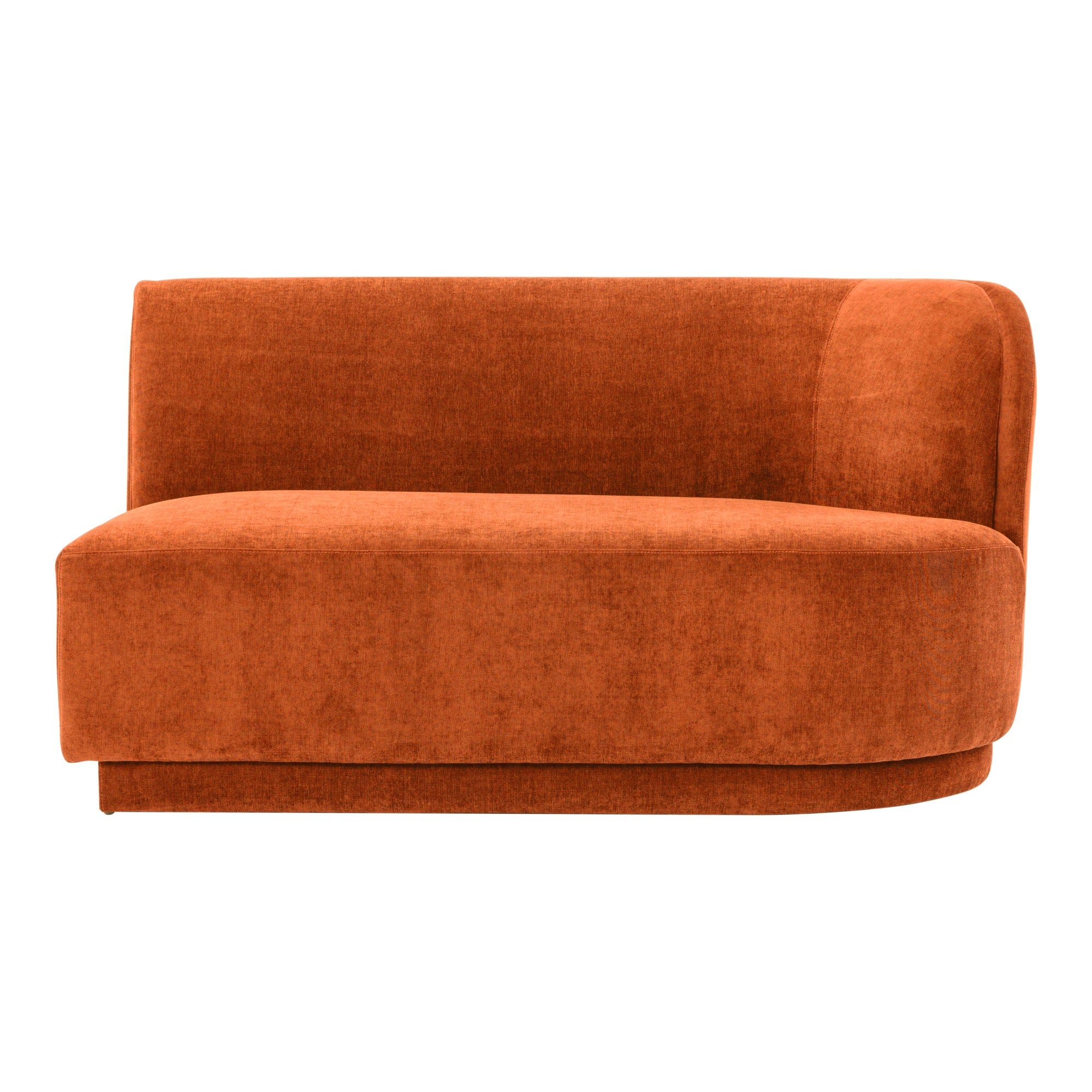 Moe's Home Collection Yoon Red 2 Seat Sofa Right-Facing - Image 2