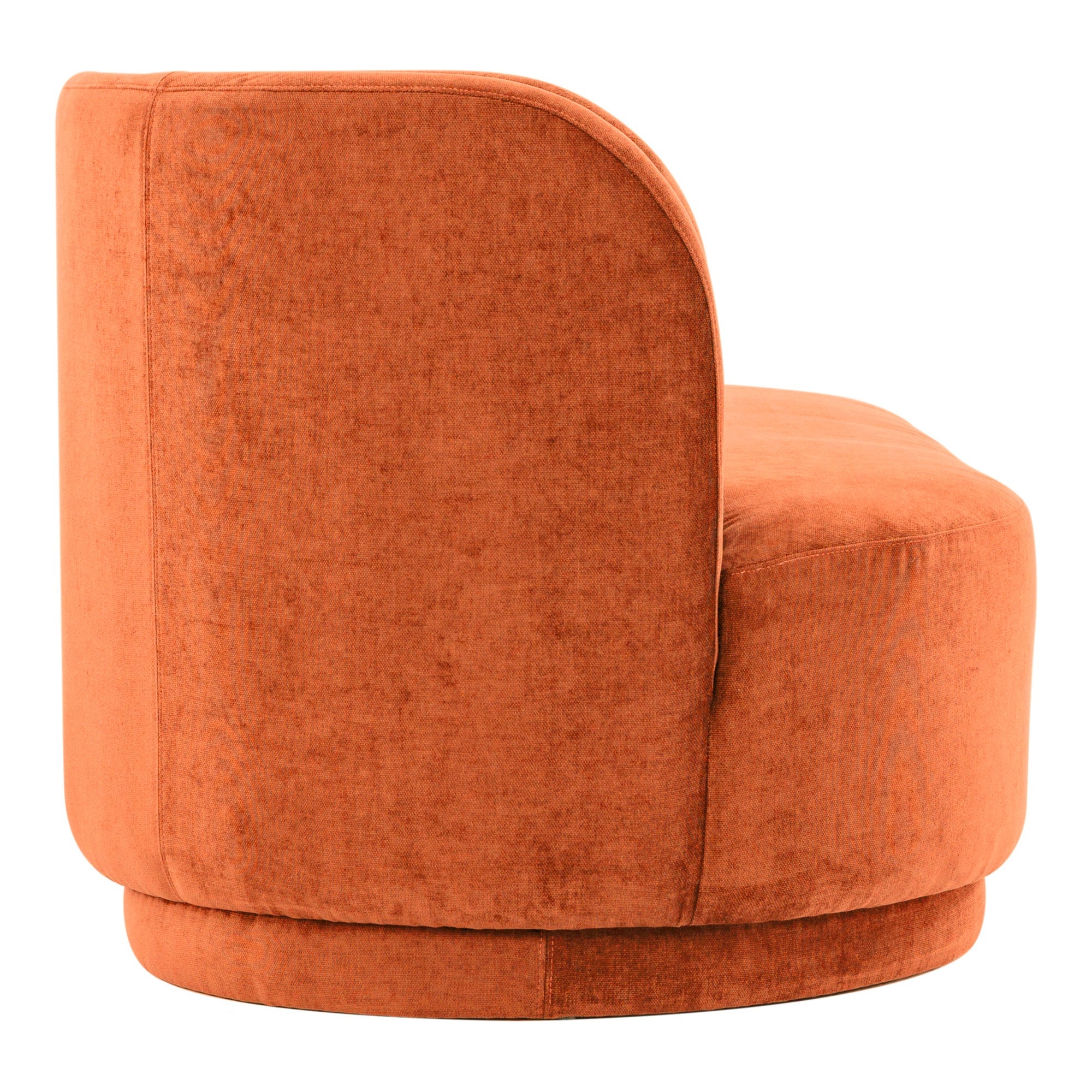 Moe's Home Collection Yoon Red 2 Seat Sofa Right-Facing - Image 1