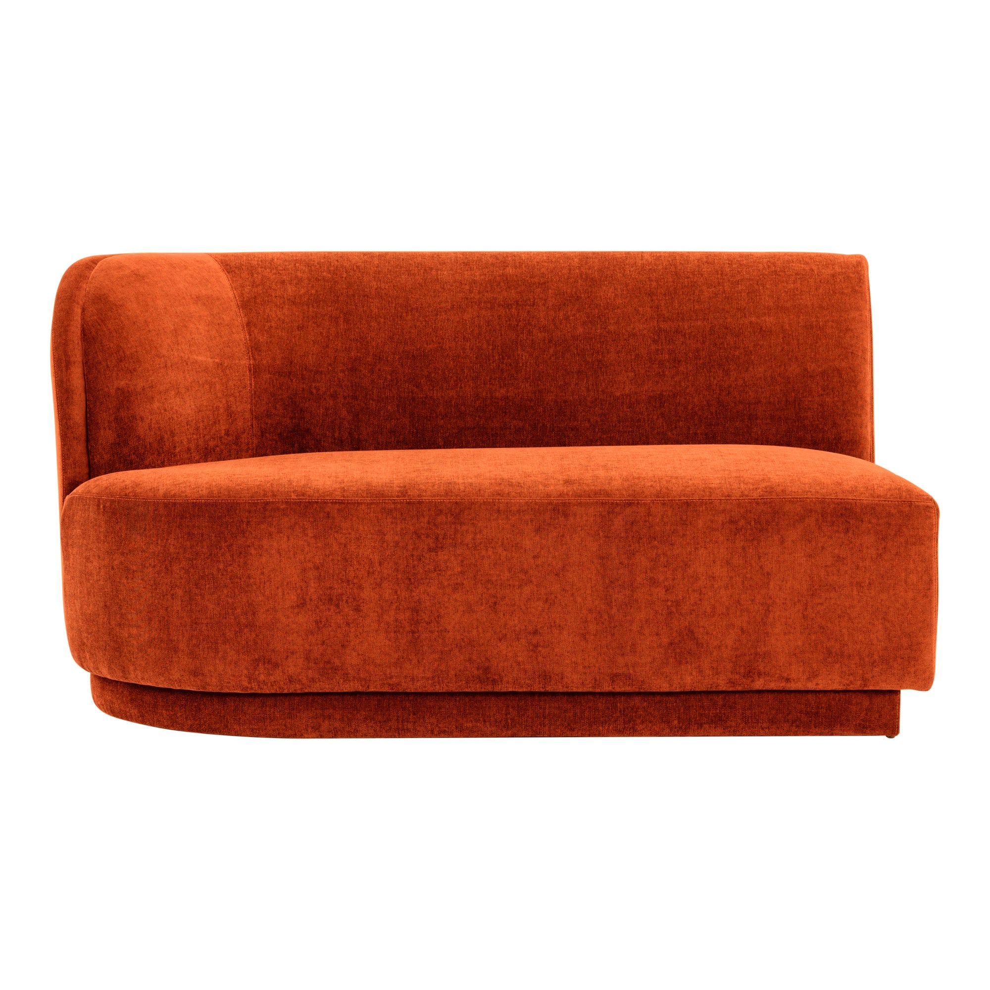 Moe's Home Collection Yoon Red 2 Seat Sofa Left-Facing - Image 3