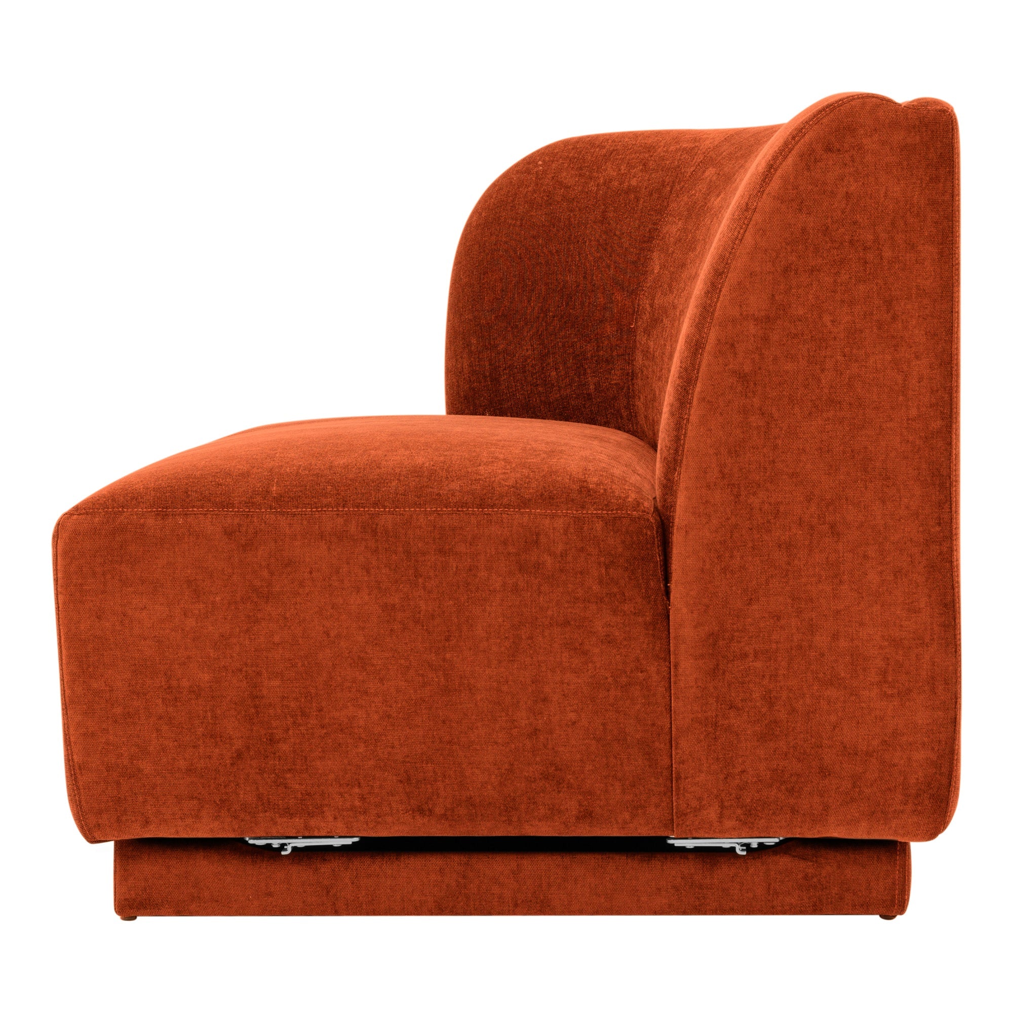 Moe’s Home Collection Yoon Red 2 Seat Sofa Left-Facing