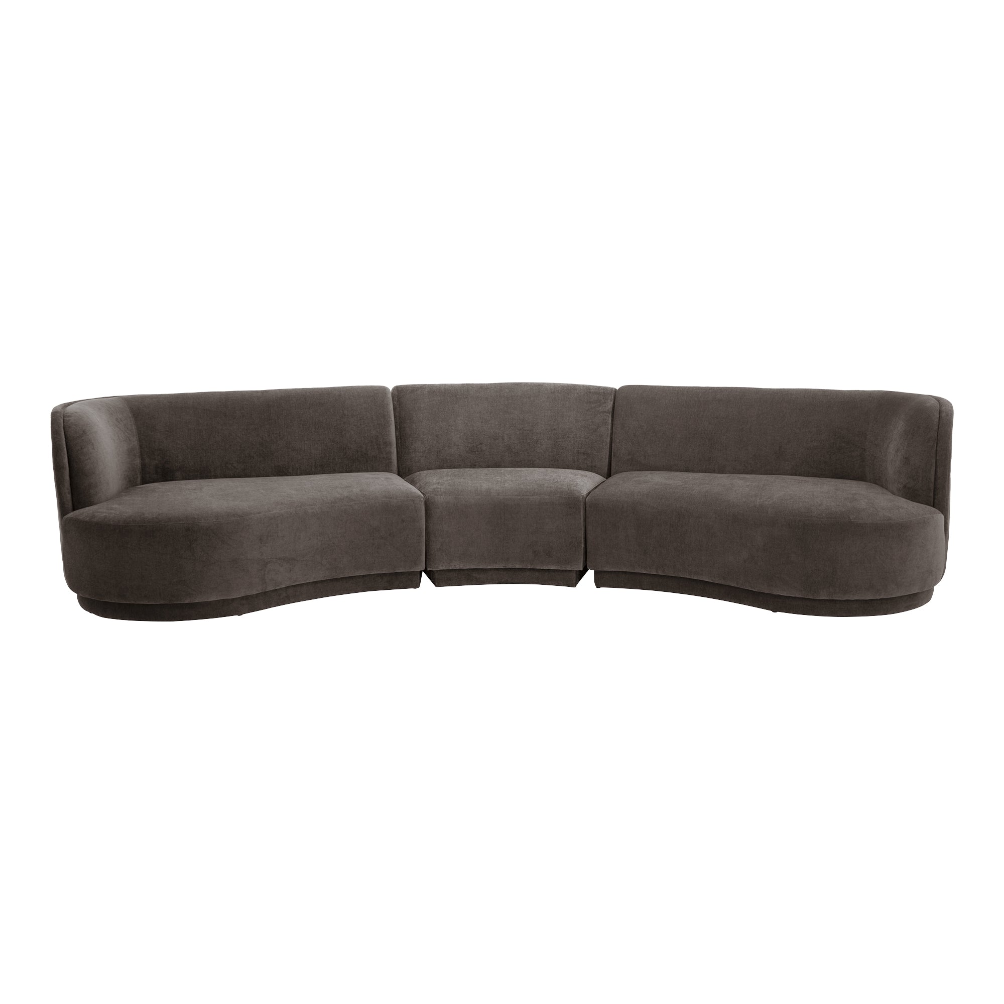 Moe's Home Collection Yoon Grey Compass Modular Sectional - Image 2