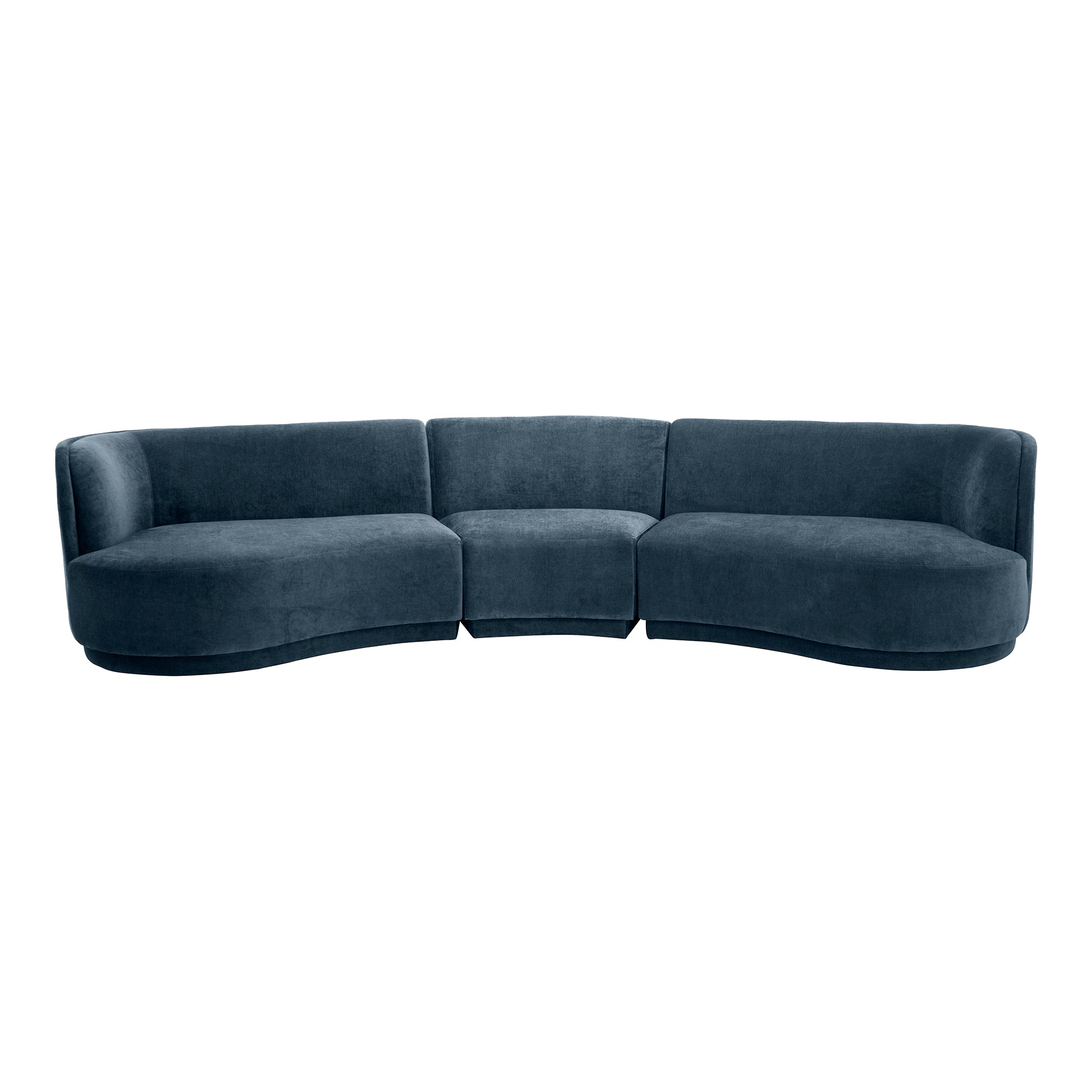 Moe's Home Collection Yoon Blue Compass Modular Sectional Nightshade - Image 2