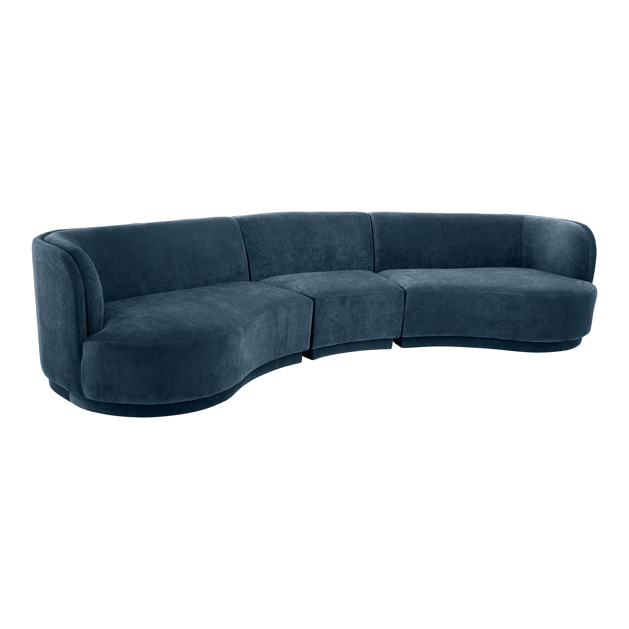 Moe's Home Collection Yoon Blue Compass Modular Sectional Nightshade - Image 1