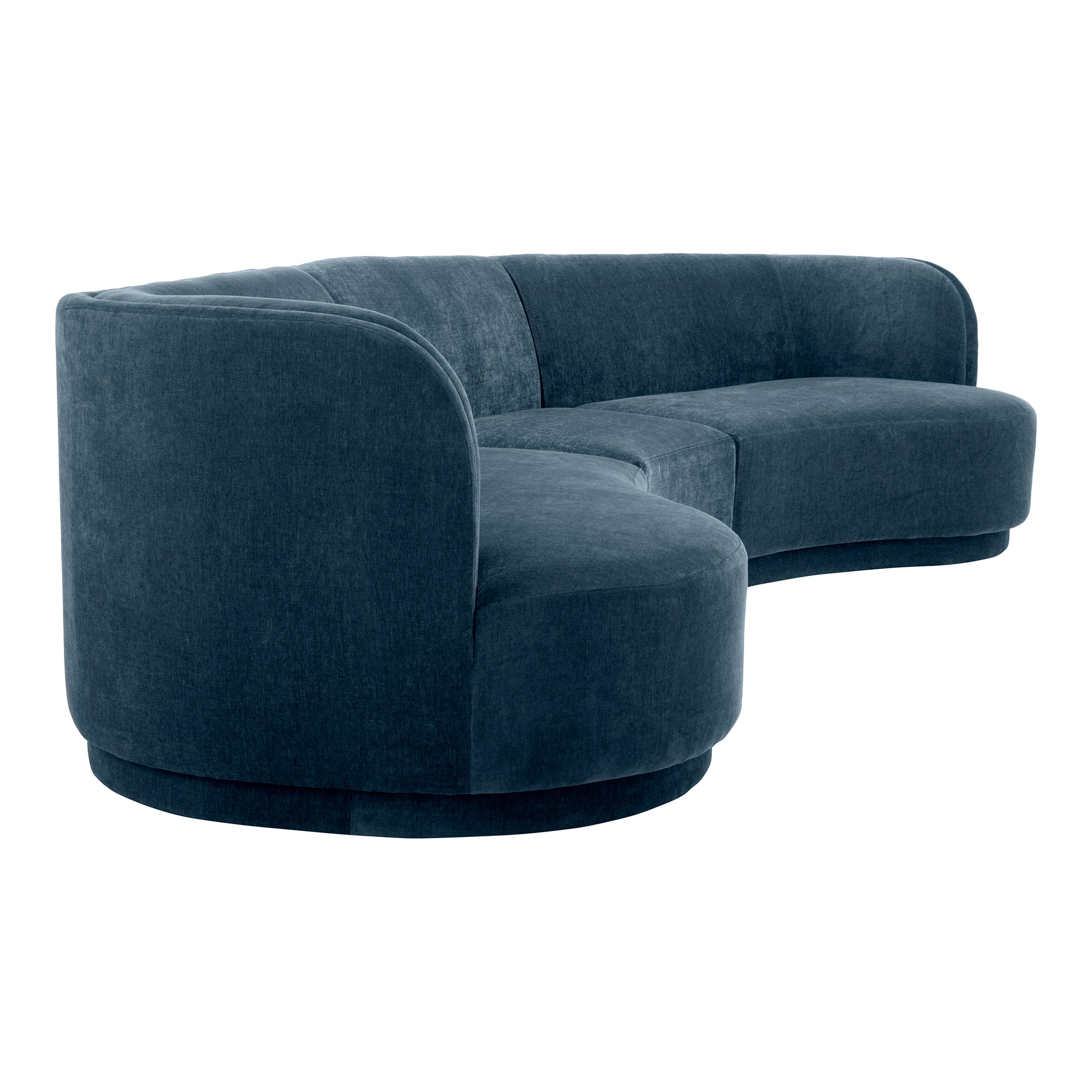Moe's Home Collection Yoon Blue Compass Modular Sectional Nightshade - Image 3