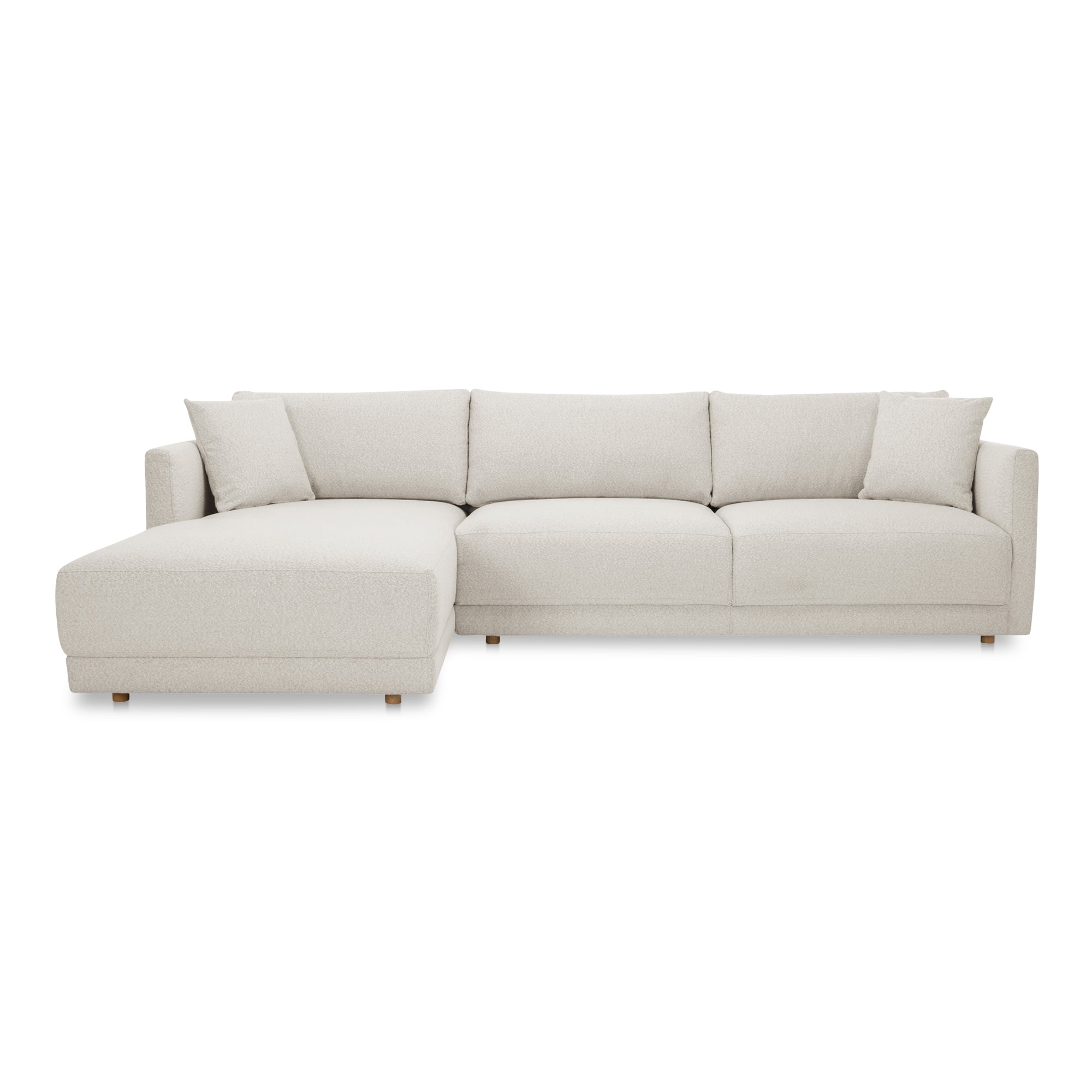 Moe's Home Collection Bryn Oyster Sectional ~ Left Facing Chaise - Image 2