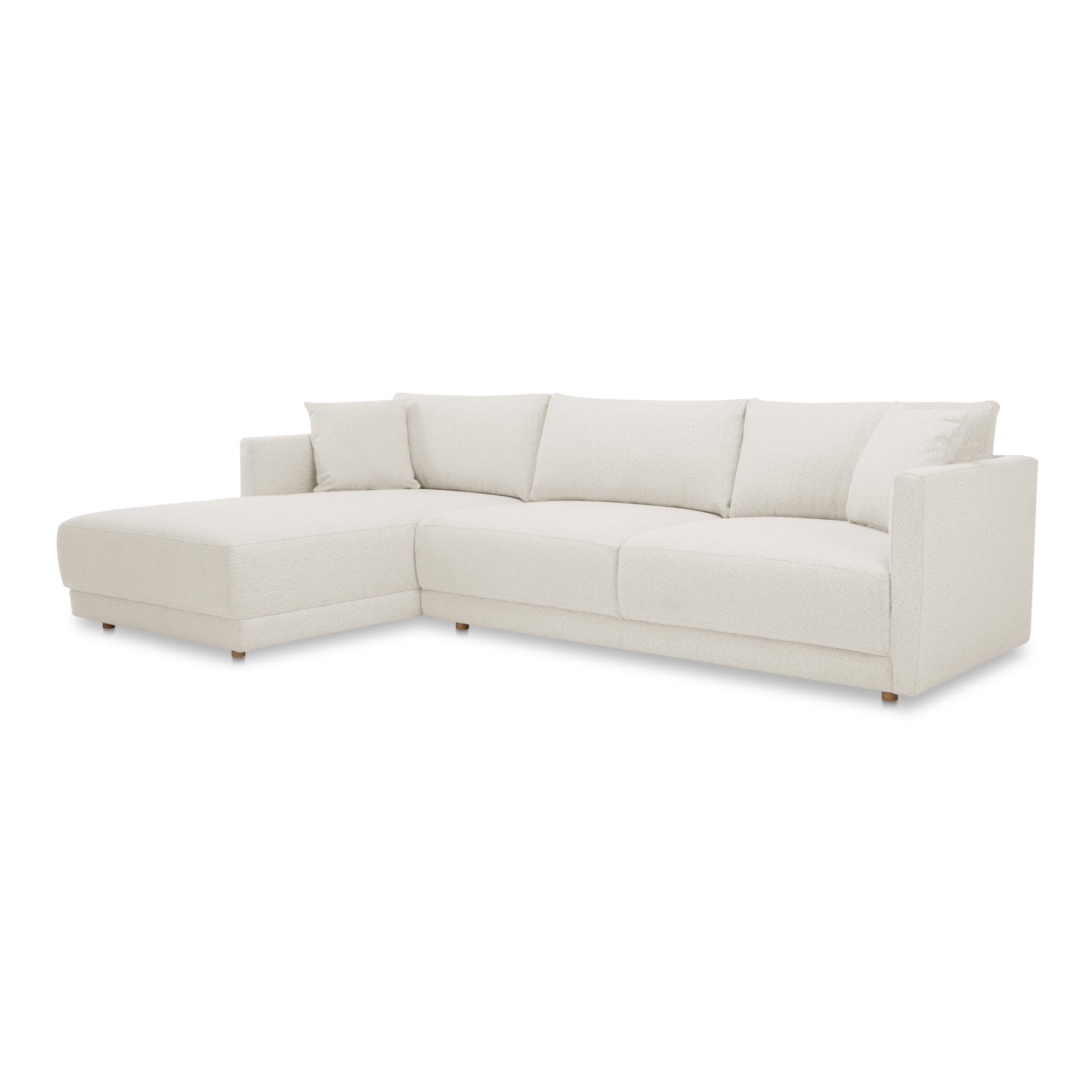 Moe's Home Collection Bryn Oyster Sectional ~ Left Facing Chaise - Image 3