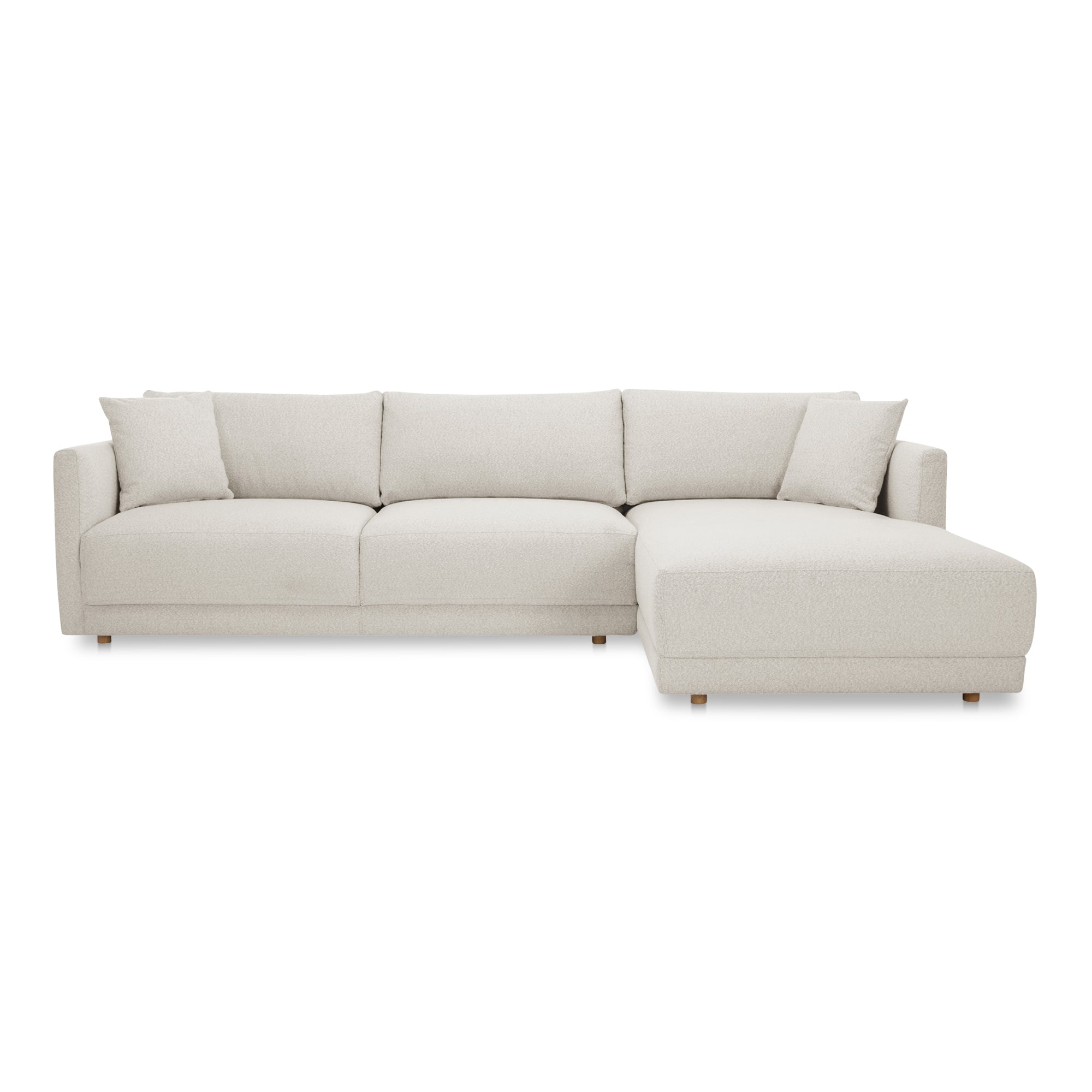 Moe's Home Collection Bryn Oyster Sectional ~ Right Facing Chaise - Image 2