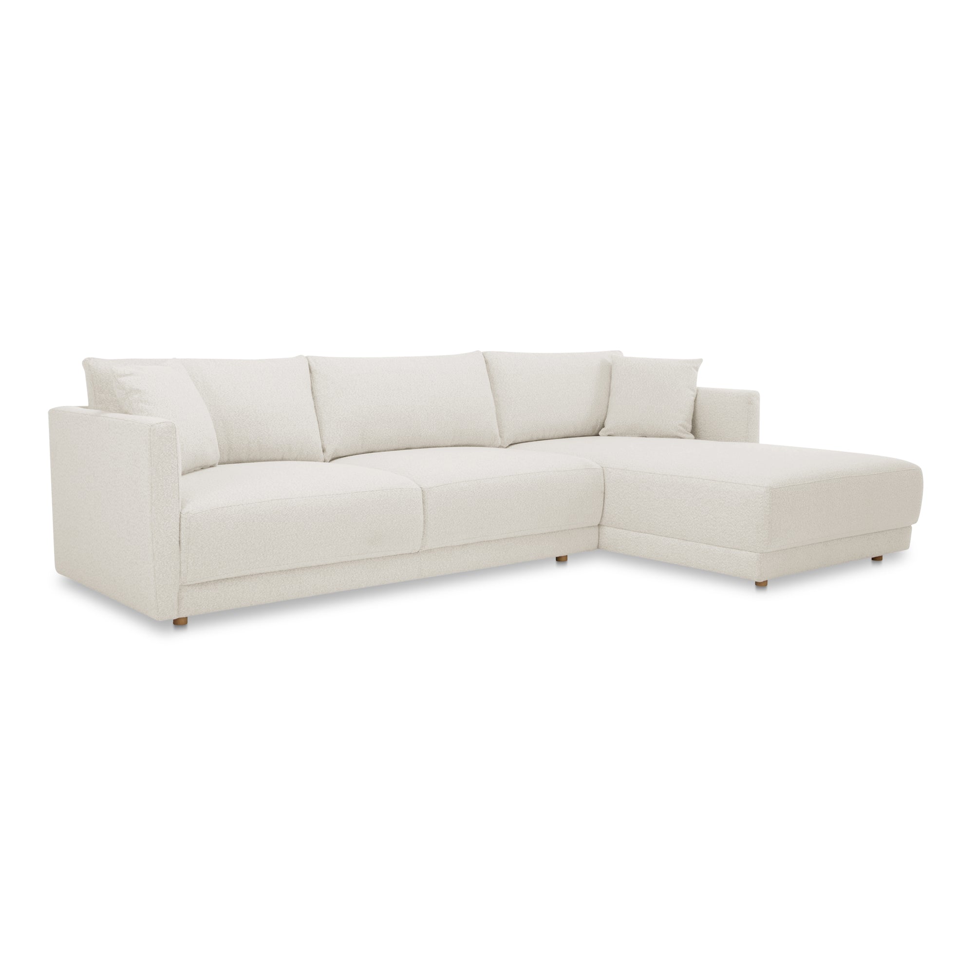 Moe's Home Collection Bryn Oyster Sectional ~ Right Facing Chaise - Image 3