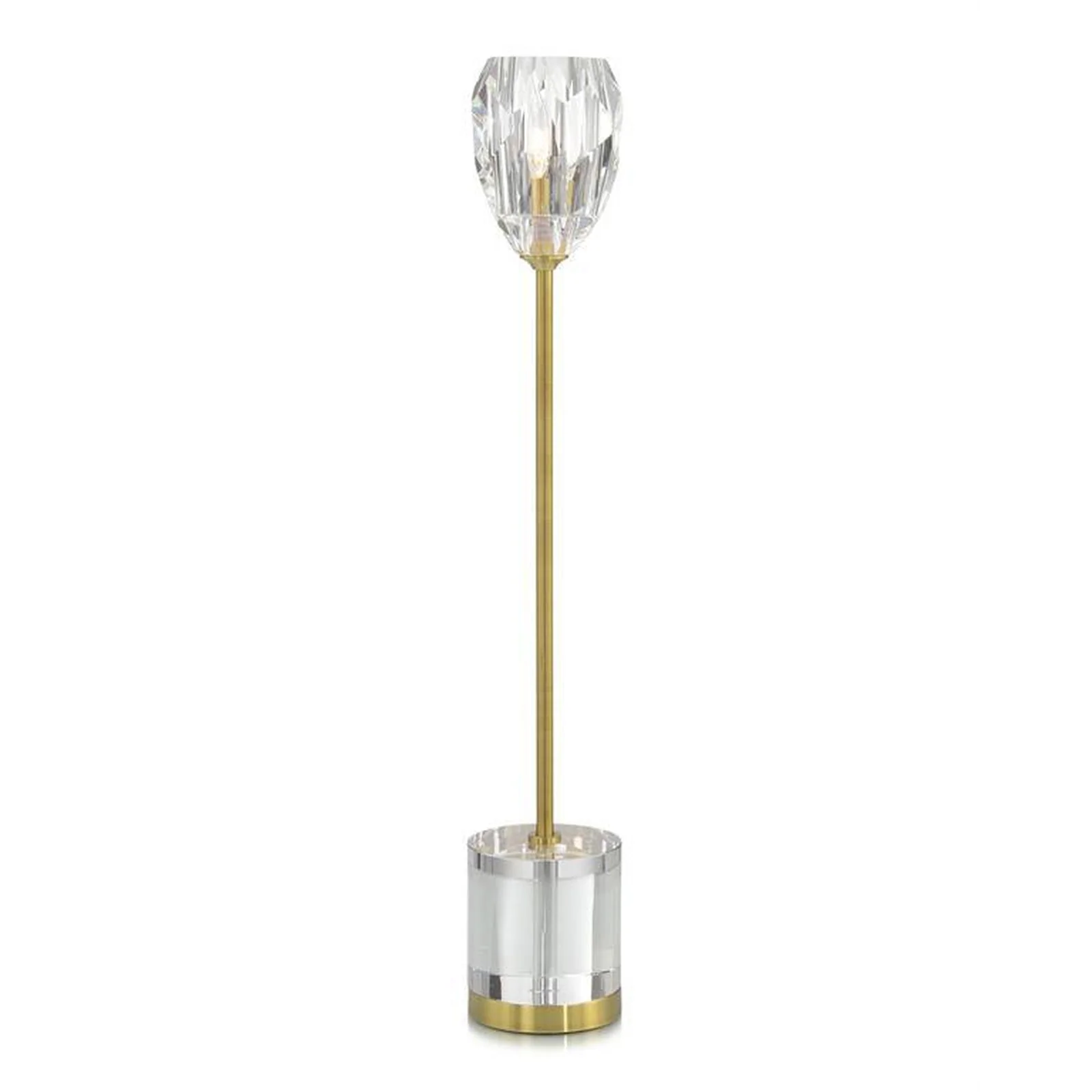 John Richard Faceted Crystal Buffet Lamp - Image 1