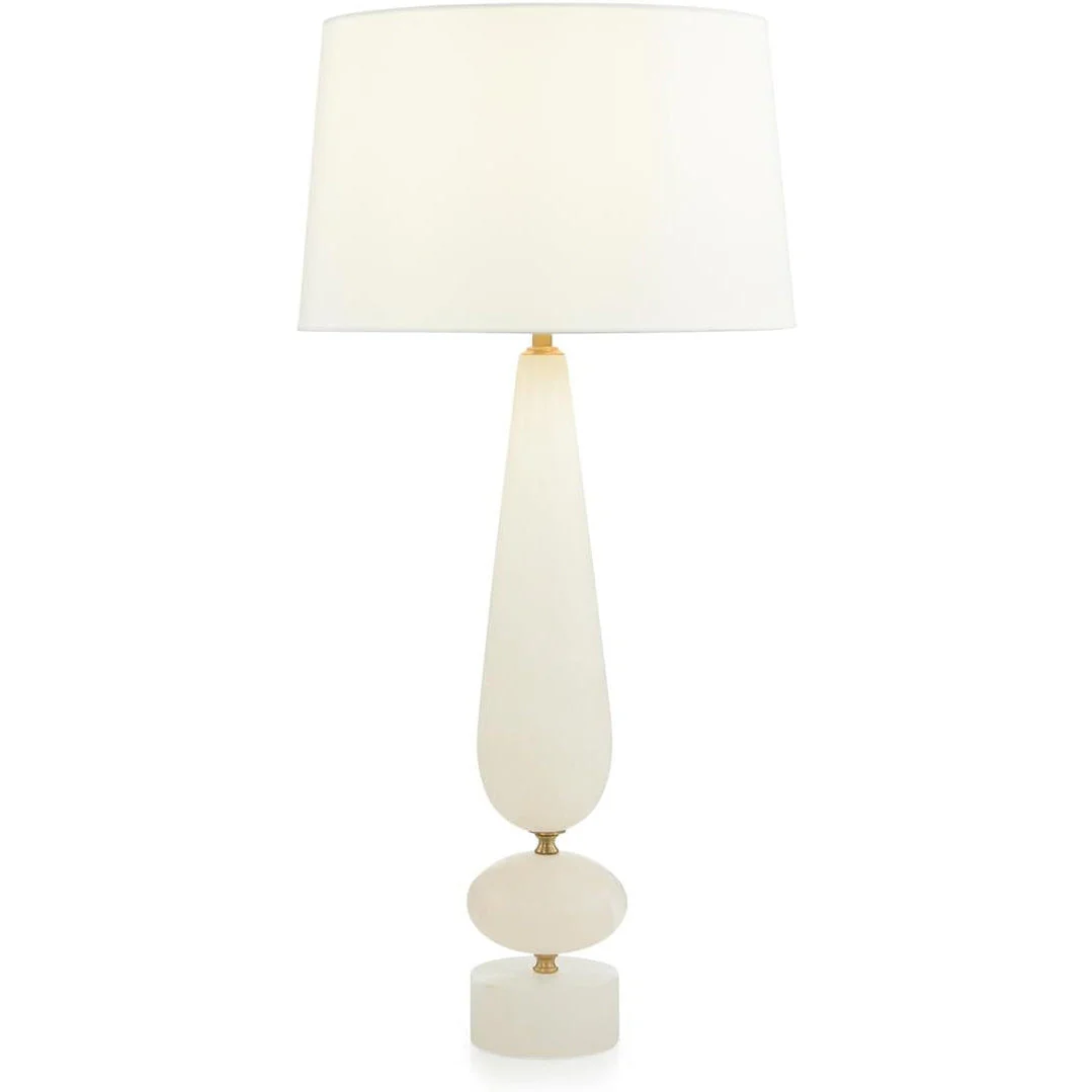 John Richard Ballast Alabaster Table Lamp - Image 1