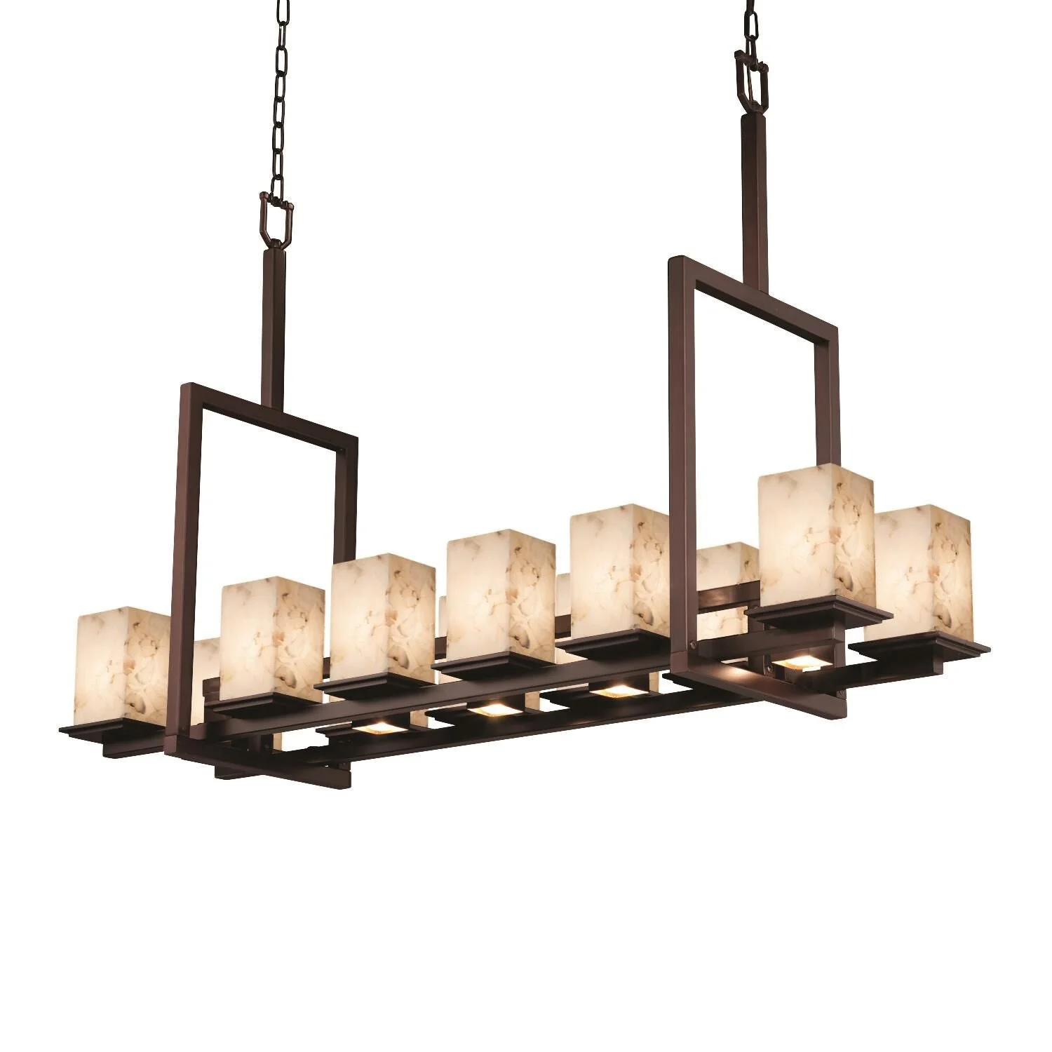 Justice Design Group Alabaster Rocks 51 Inch 12 Light Chandelier Cp124325 - Image 1