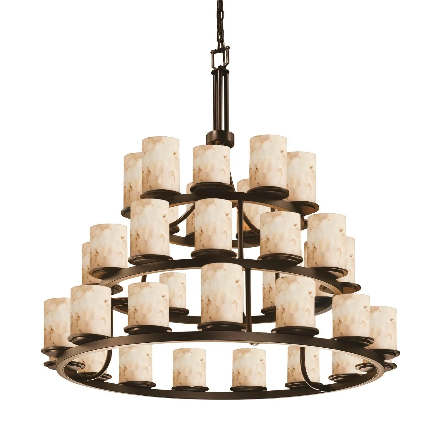 Justice Design Group Alabaster Rocks 42 Inch 36 Light Led Chandelier Cp441553 - Image 1