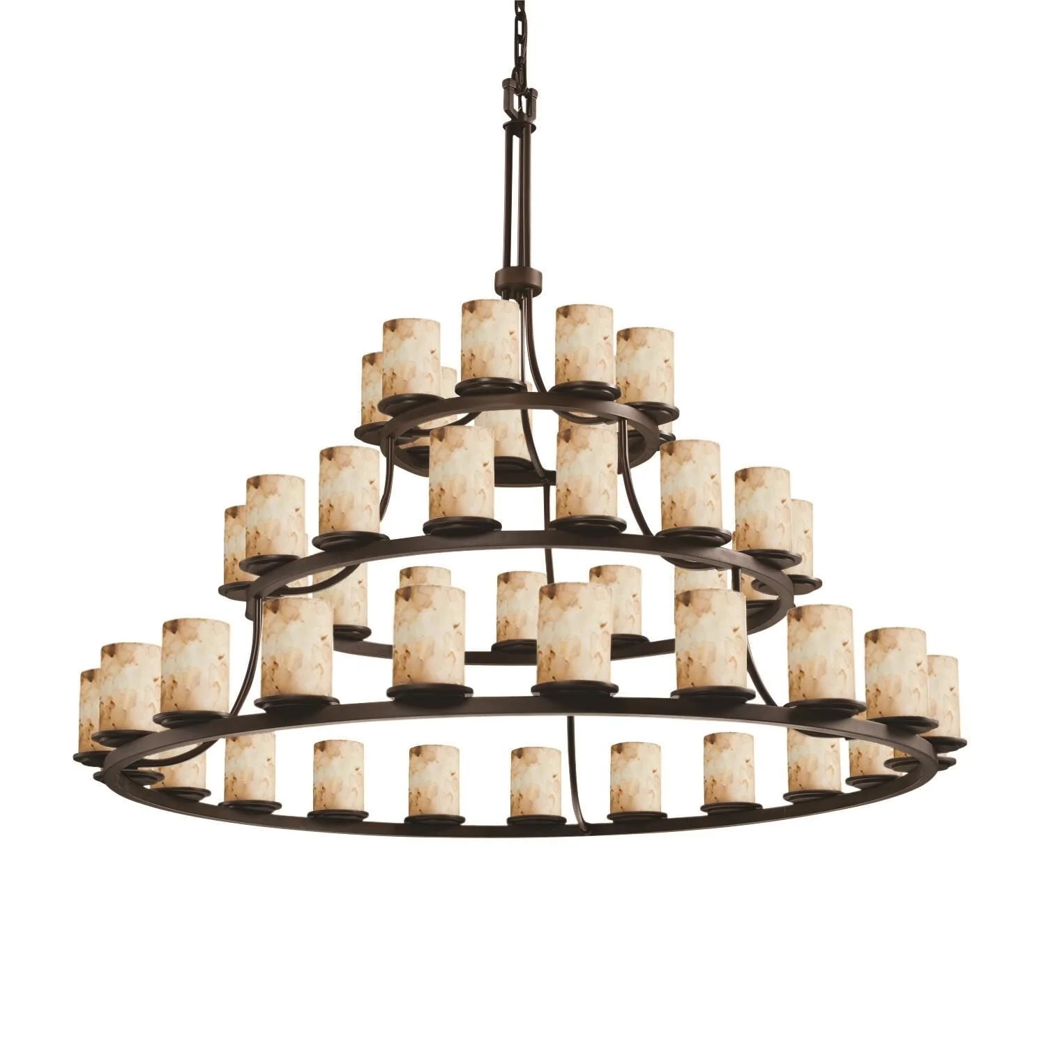 Justice Design Group Alabaster Rocks 60 Inch 45 Light Led Chandelier Cp441563 - Image 1