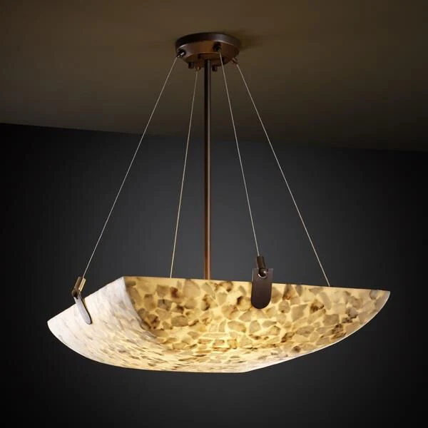 Justice Design Group Alabaster Rocks Alabaster 39 Inch Large Pendant Cp124524 - Image 1